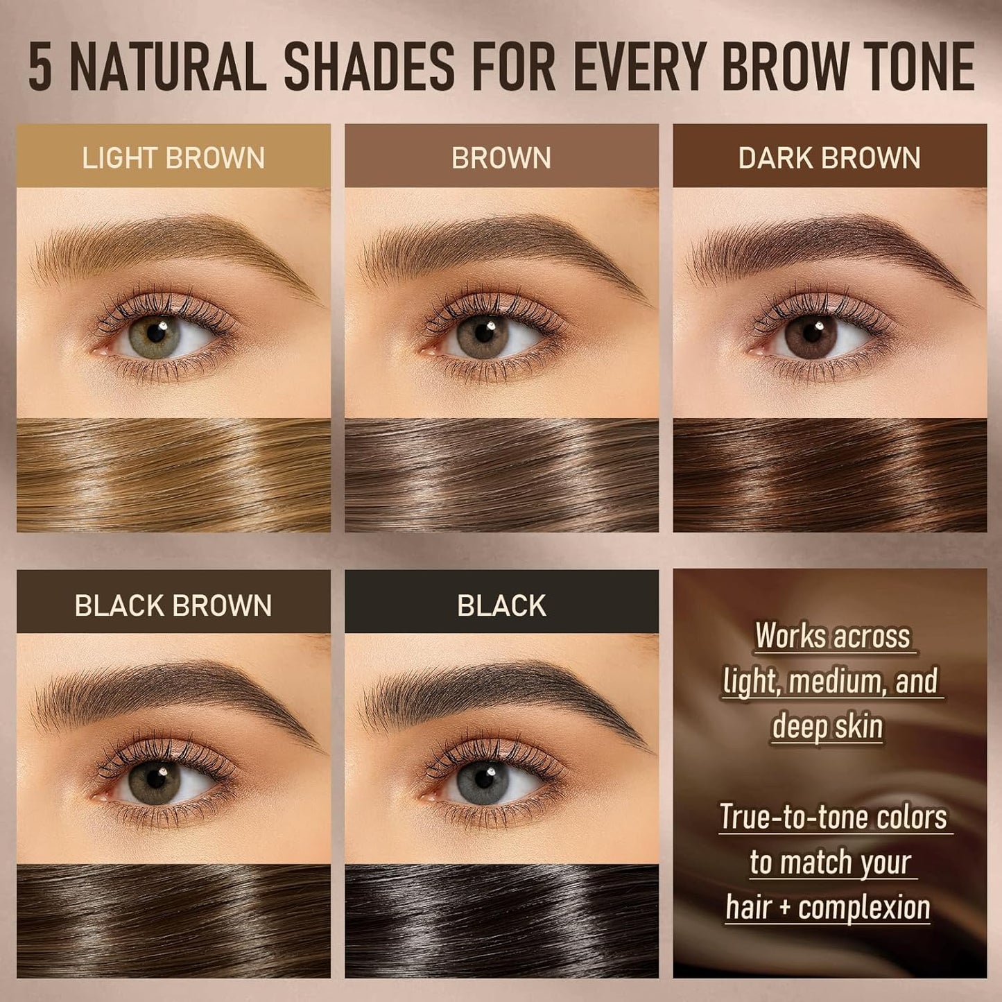 Dual-Ended Microblading Eyebrow Pencil for Women, 2 in 1 Liquid Eyebrow Pencil with Curved Tip and 4D Brow-Fection Microblading Pen, Shaped Fill HairLike Waterproof Lasting Eyebrows 05 Black