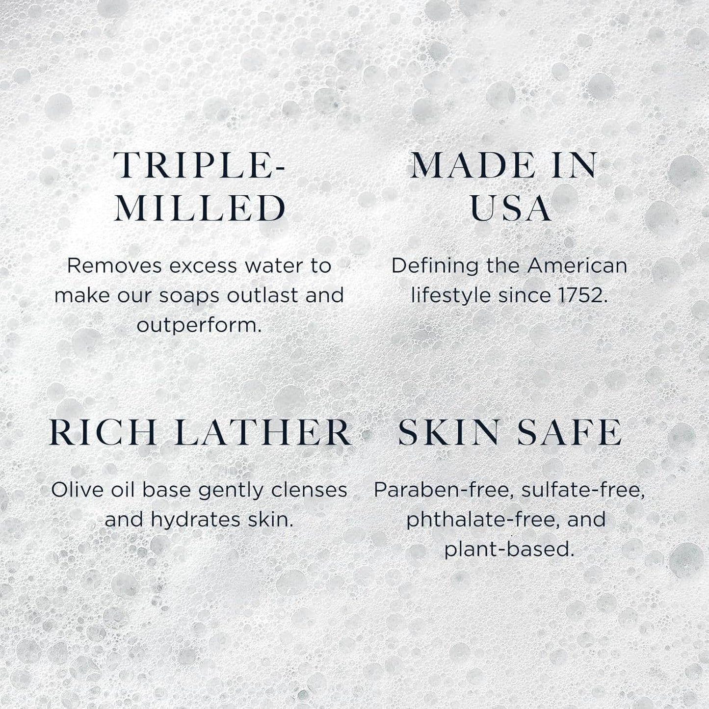 Caswell-Massey Men’s Bar Soap, Moisturizing Body Wash for Bath or Shower, Men’s Soap Bar for All Skin Types, Essential Oils & Plant-Based, Number Six, Almond, & Jockey Club, 3 (5.8 oz bar) Gift Set