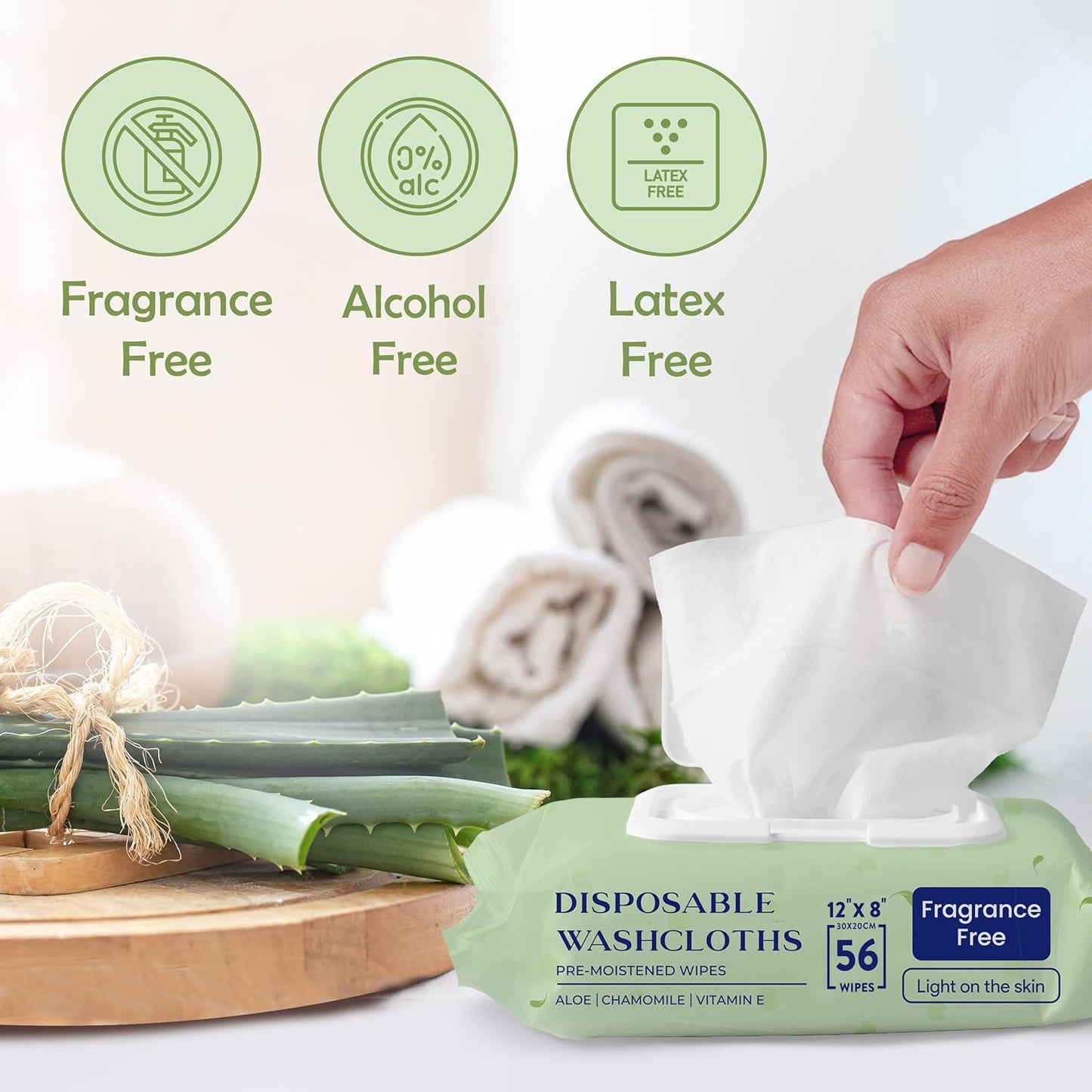 X Large Wet Wipes for Adults - 4 Packs of 56 [224 Count] Disposable Incontinence Wipes, 12" x 8" Adult Wipes for Elderly - Personal Body Wipes for Women and Men, Pre Moistened Adult Washcloths