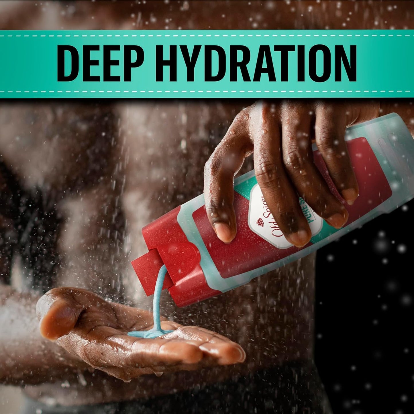 Old Spice Moisturizing Body Wash for Men, Hydro Wash, 2-in-1 Long Lasting Scent & Deep Hydration, 24/7 Shower Fresh, Pure Sport Scent, 16 oz (Pack of 4)