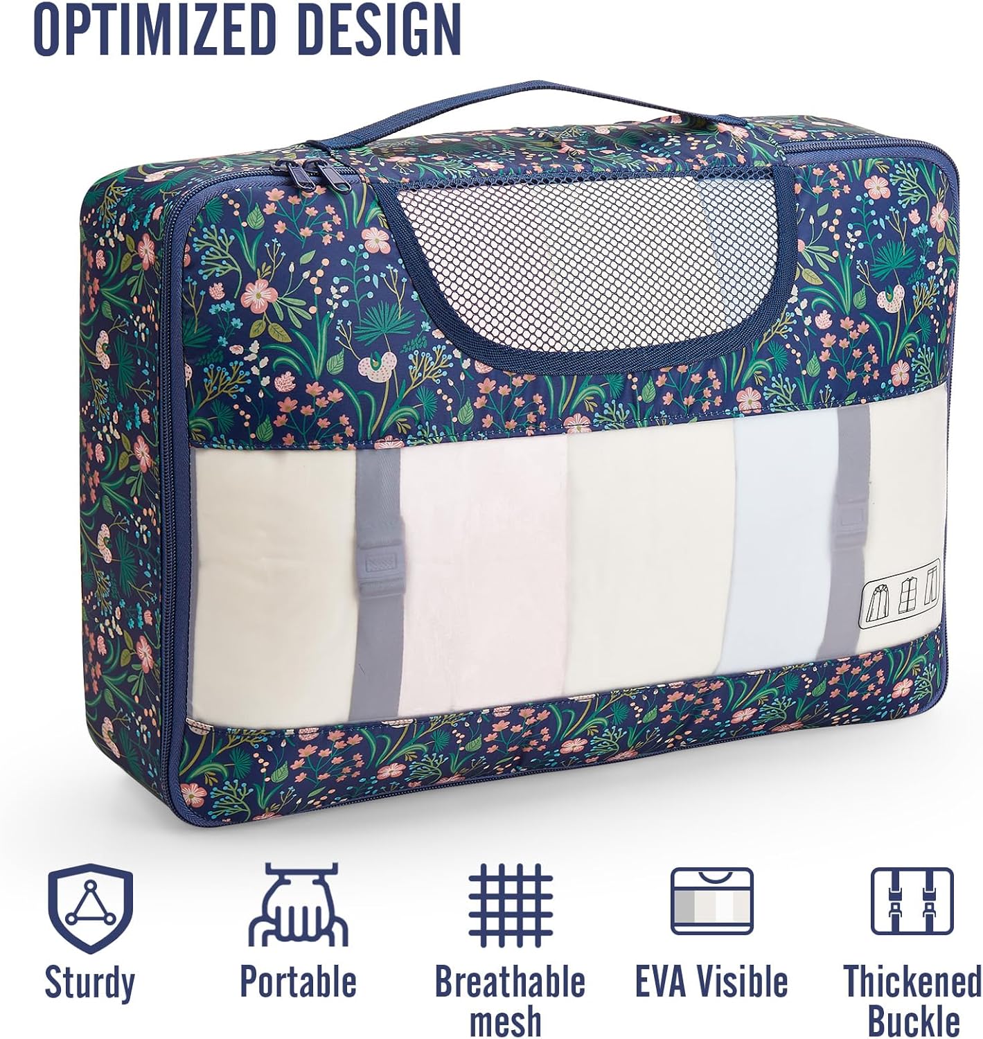 Veken 10 Set Packing Cubes for Travel Essential, Suitcase Organizer Bags in 4 Sizes, Carry-On Luggage Accessories with Large Laundry & Hanging Toiletry Bag, Must-Have for Airplane, Road Trip & Camping