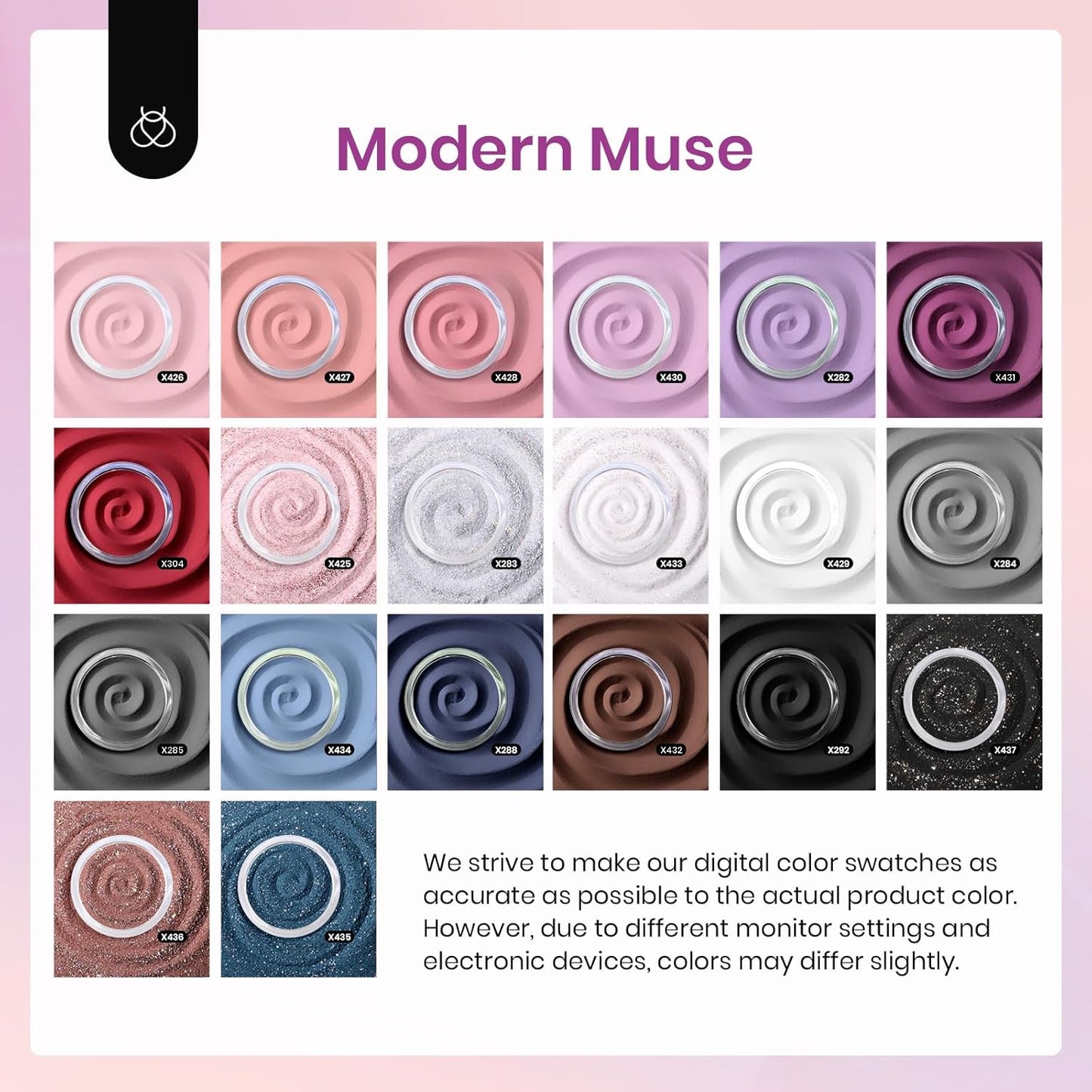 Beetles Dip Powder Nail Kit Starter, 20 Colors Nude Pink Blue Glitter Dipping Powder Set with Base Top Coat Activator for Nail Art Manicure Modern Muse Collection