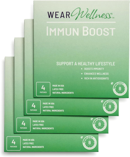 ImmunBoost Film Patches – Topical Patches for Immune Support & Overall Wellness – Long-Lasting Effect – 16 Pack