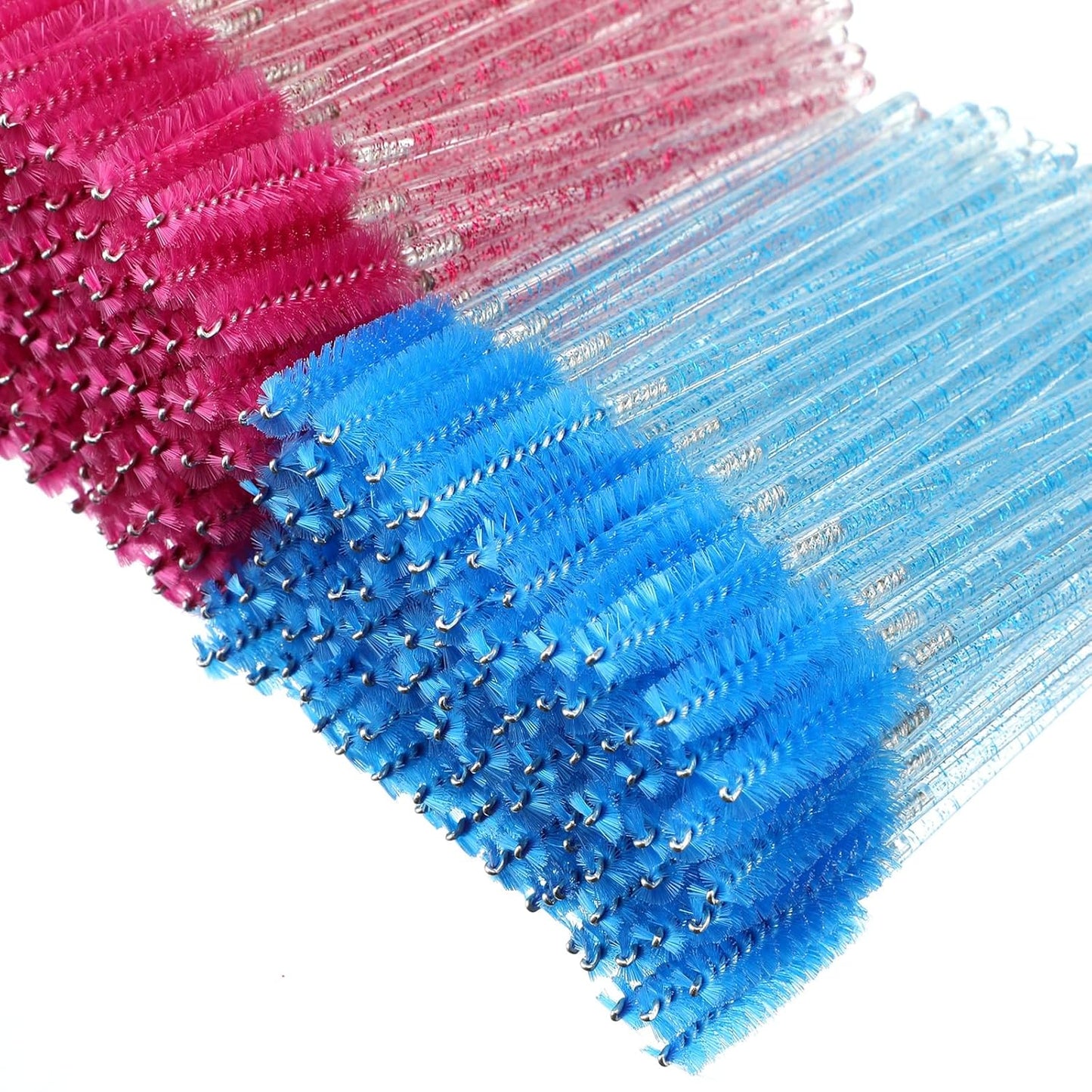 Skylety 1000 Pcs Disposable Mascara Wands Bulk Mascara Eyelash Brush Spoolies Makeup Applicator Eyelash Wands for Eye Lash Extension, Eyebrow Comb, 3.9 x 0.2 x 0.3 Inch (Colorful,Glitter)
