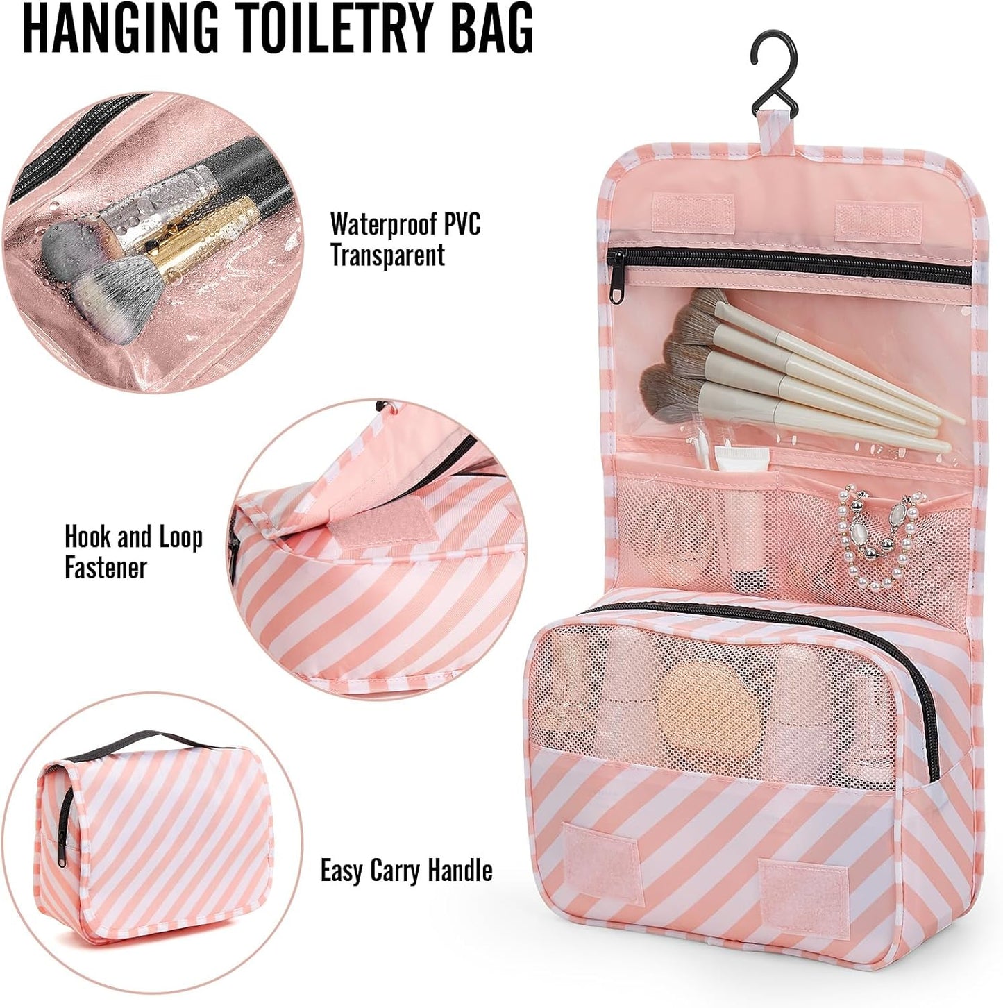 Veken 10 Set Packing Cubes for Travel Essential, Suitcase Organizer Bags in 4 Sizes, Carry-On Luggage Accessories with Large Laundry & Hanging Toiletry Bag, Must-Have for Airplane, Road Trip & Camping