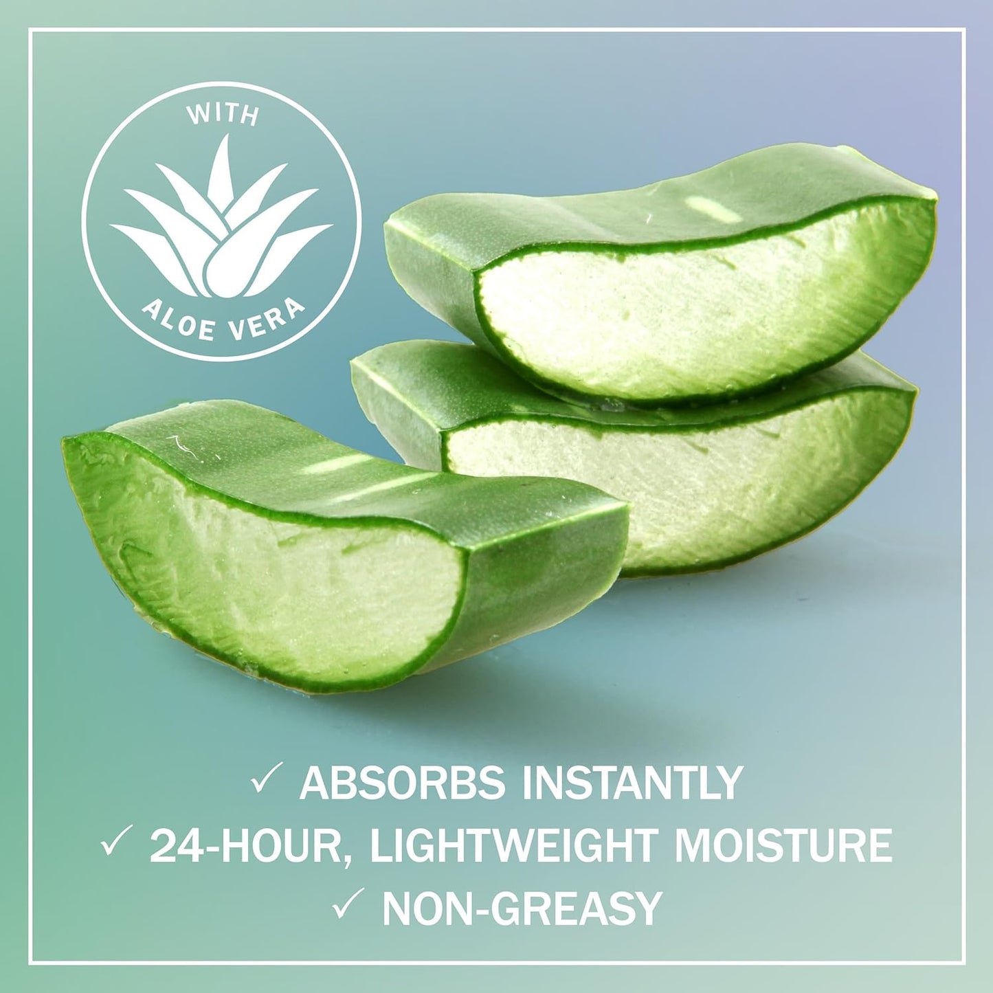 Olay Body Lotion for Women, Soothing Dryness Relief, 24hr Moisturizing & Deep Hydration, Absorbs Instantly, Penetrating Vitamin B3 Complex, For All Skin Types, Aloe Vera Scent, 18 fl oz