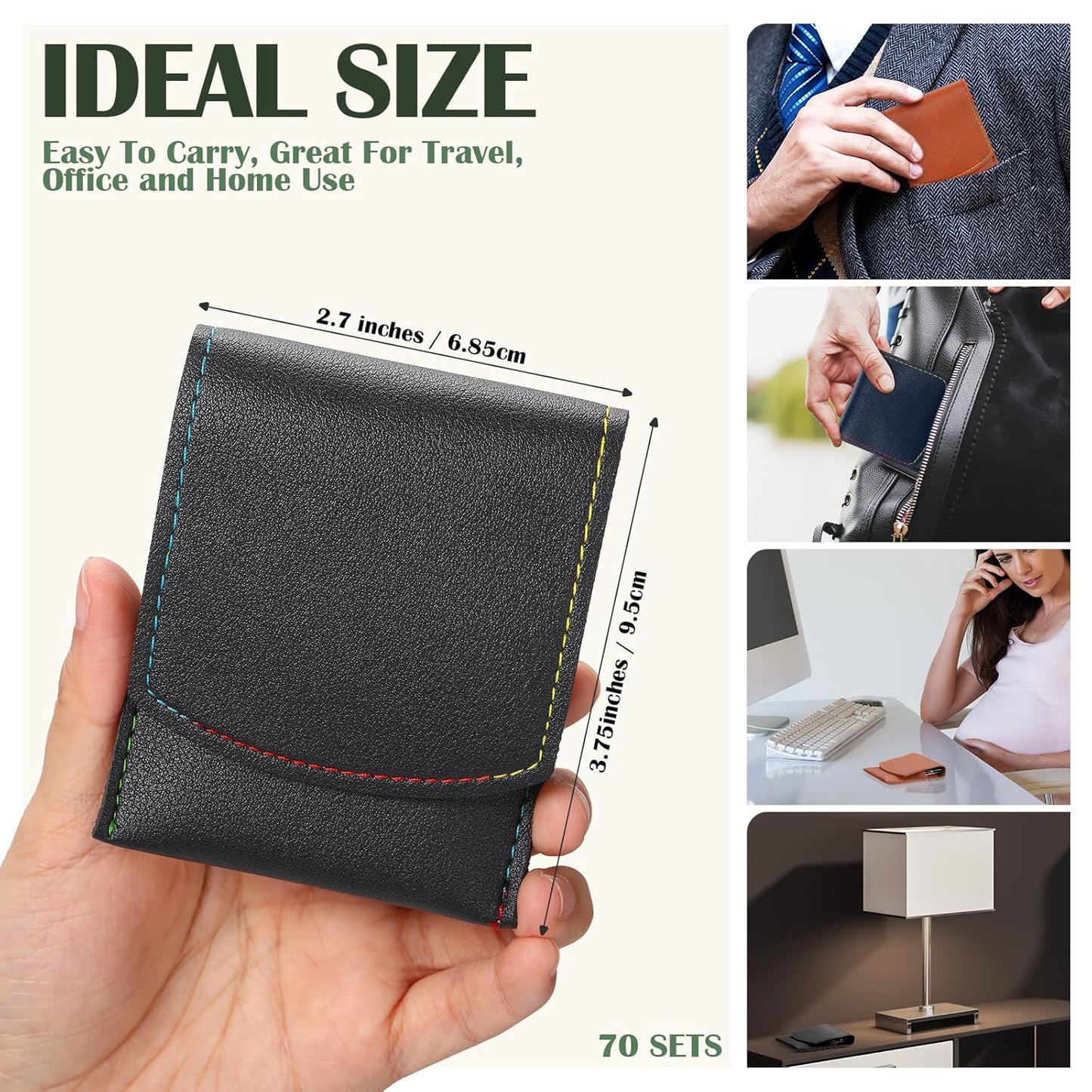 70 Set Manicure Set Bulk Professional Nail Care Kit Nail Clippers Kit Stainless Steel Pedicure Set with Travel Case Multicolor Portable Grooming Kits Gifts for Men Women (7 in 1,3x3.9'')