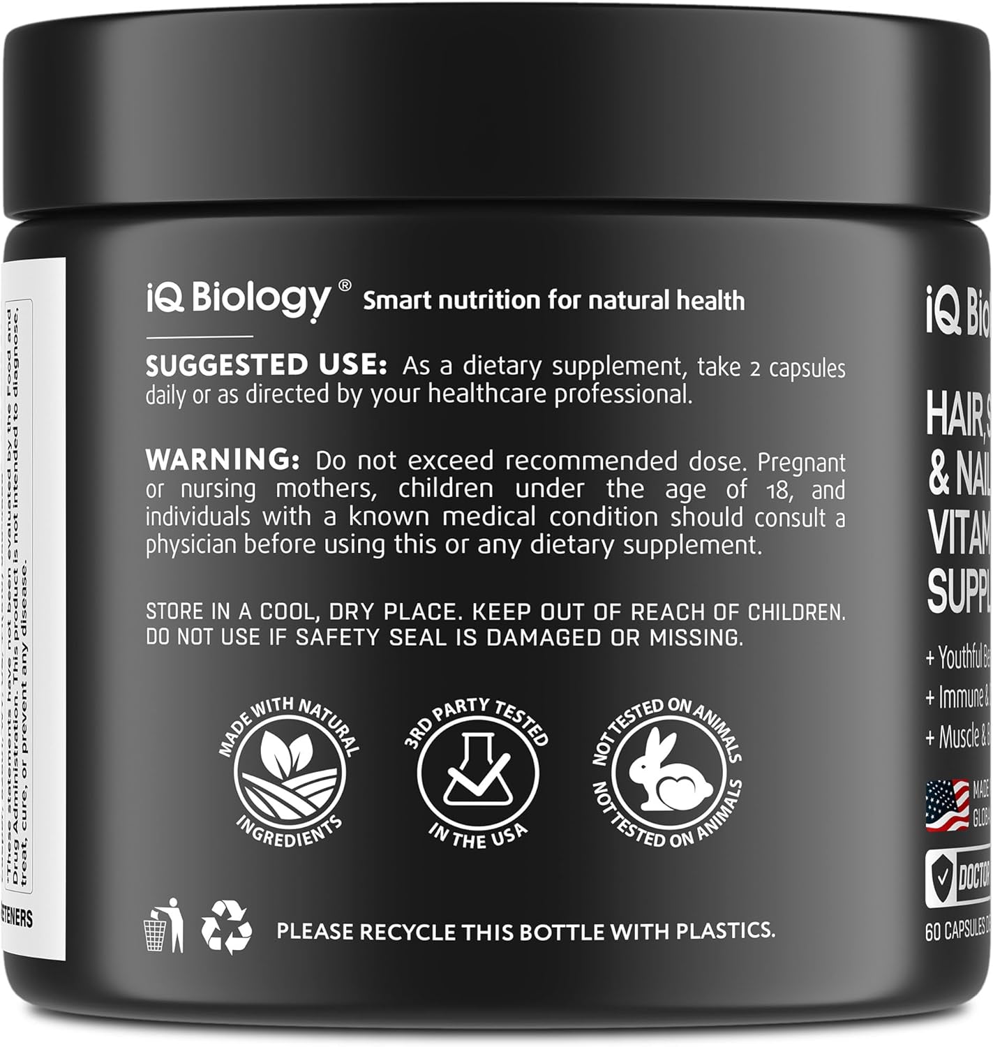 Biotin for Hair Growth Women & Men with Collagen & Keratin 30000mcg for Hair Loss & Thinning Hair - Hair Skin Nails Vitamins, Biotin 10000mcg and Collagen Supplement - Hair, Skin, Nail Care - 60 Pills