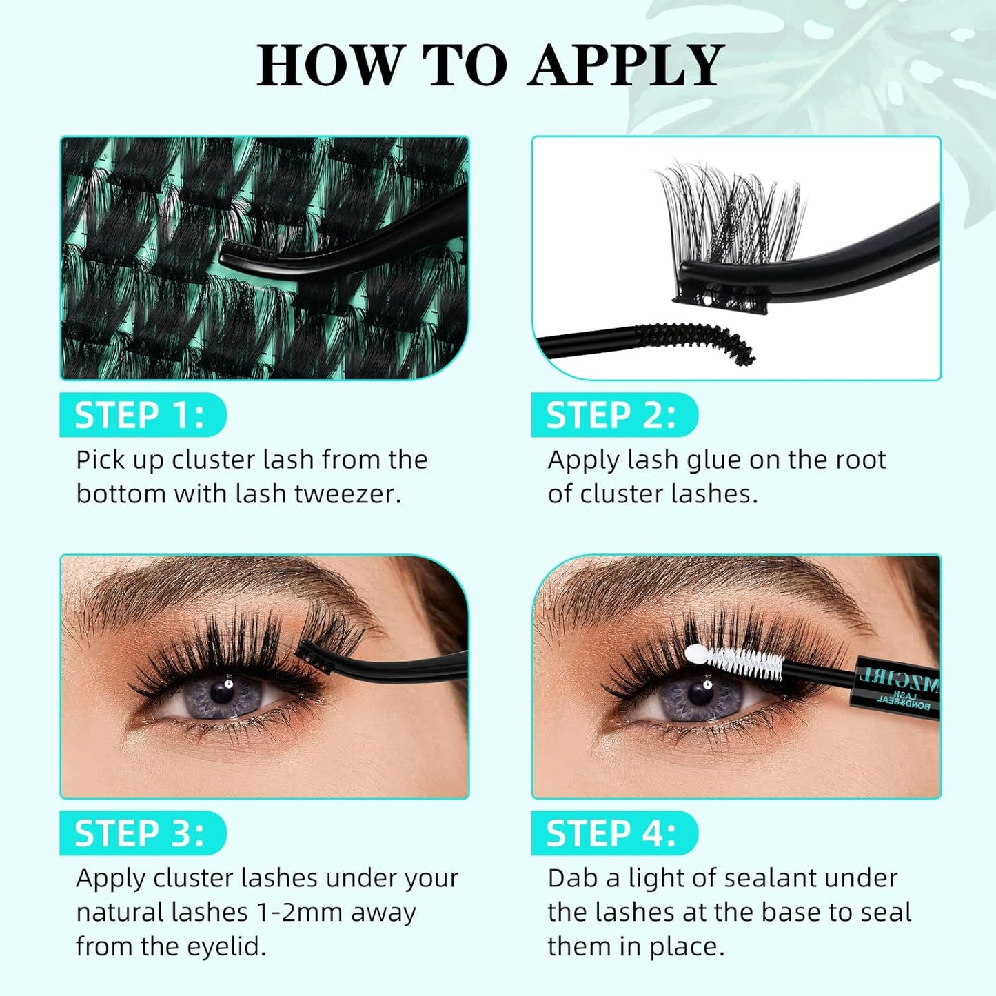 Lash Clusters Wet Look 140Pcs Fluffy Eyelash Cluster Ultra-Thin Lash Band Eyelashes Extensions Spiky Anime Wide Span Lashes(Sunflower,C-Mix10-18mm)