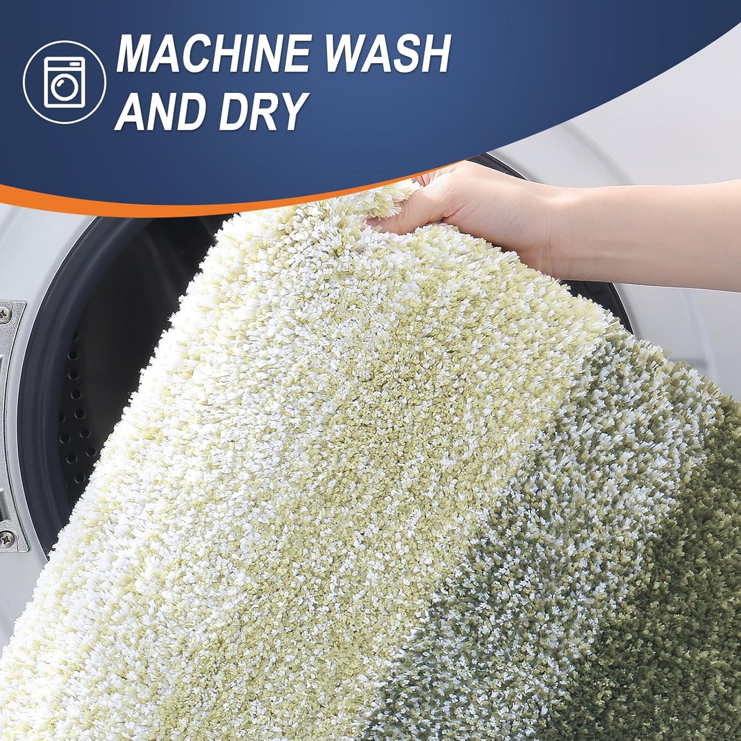 OLANLY Bathroom Rugs Mat 30x20, Extra Soft Absorbent Microfiber Bath Rugs, Rubber Backing, Quick Dry, Machine Washable Bath Mats for Bathroom Floor, Tub and Shower, Home Decor Accessories, Dark Green