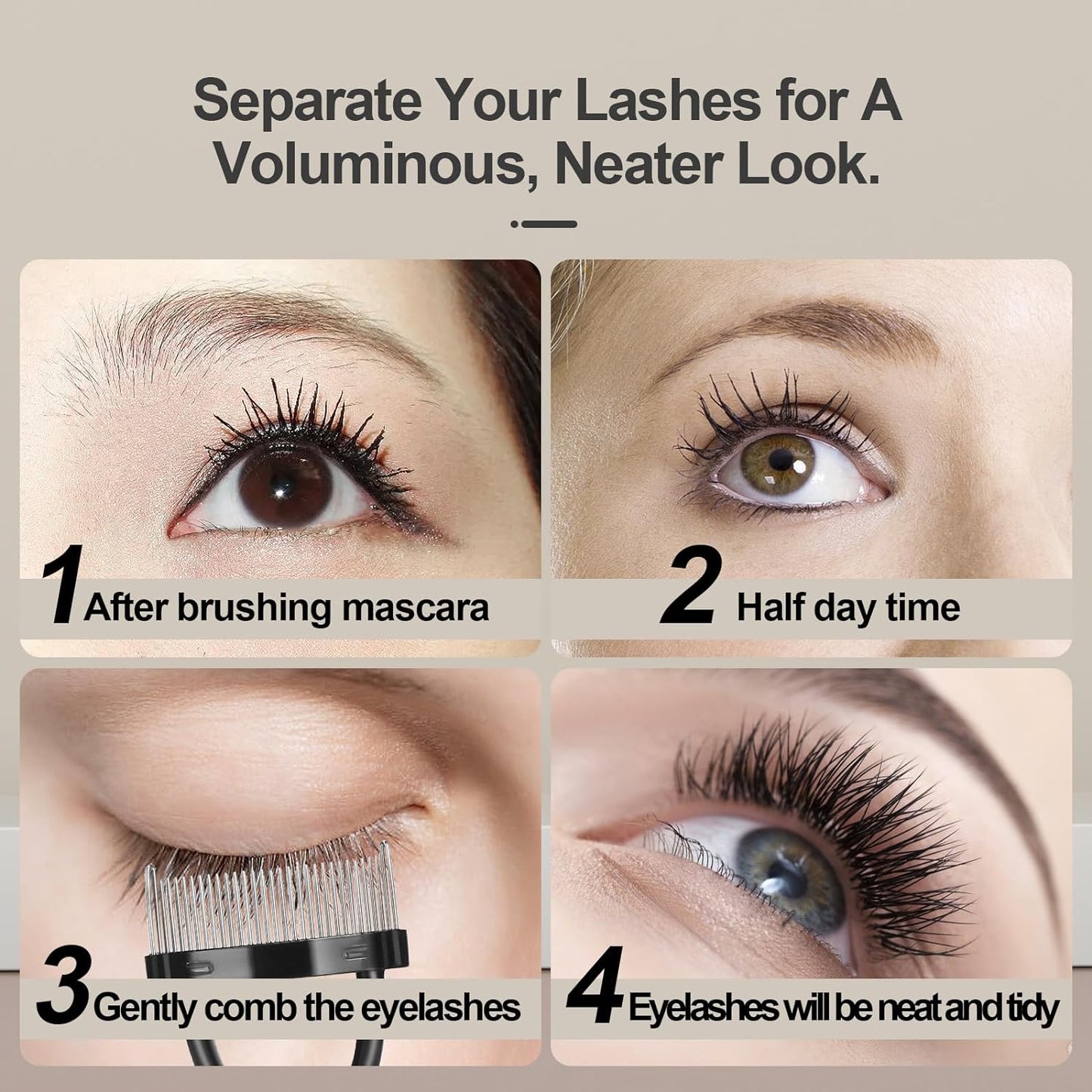 Eyelash Comb Lash Separator Brush Mascara Clump Remover Professional Eye Makeup Tools