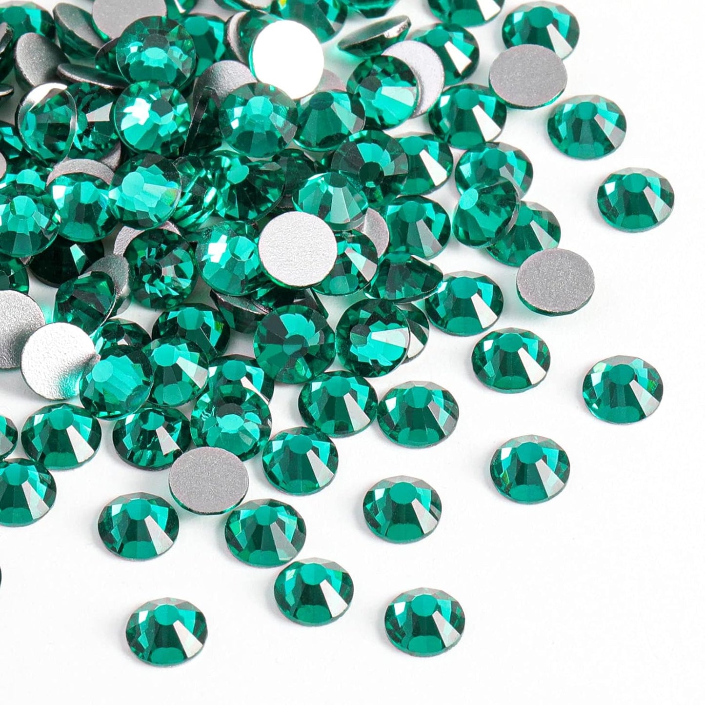 beadsland Flat Back Crystal Rhinestones Round Gems, Blue Zircon (1.3-1.4mm) SS3/1440pcs