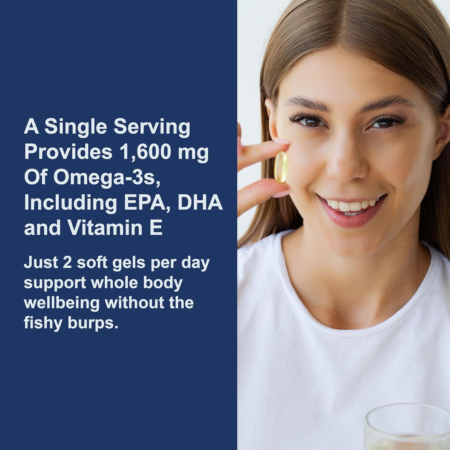 Carlson - Elite Omega-3 Gems, 1600 mg Omega-3 Fatty Acids Including EPA and DHA, Norwegian, Wild-Caught Fish Oil Supplement, Sustainably Sourced Omega 3 Fish Oil Capsules, Lemon, 130 Softgels