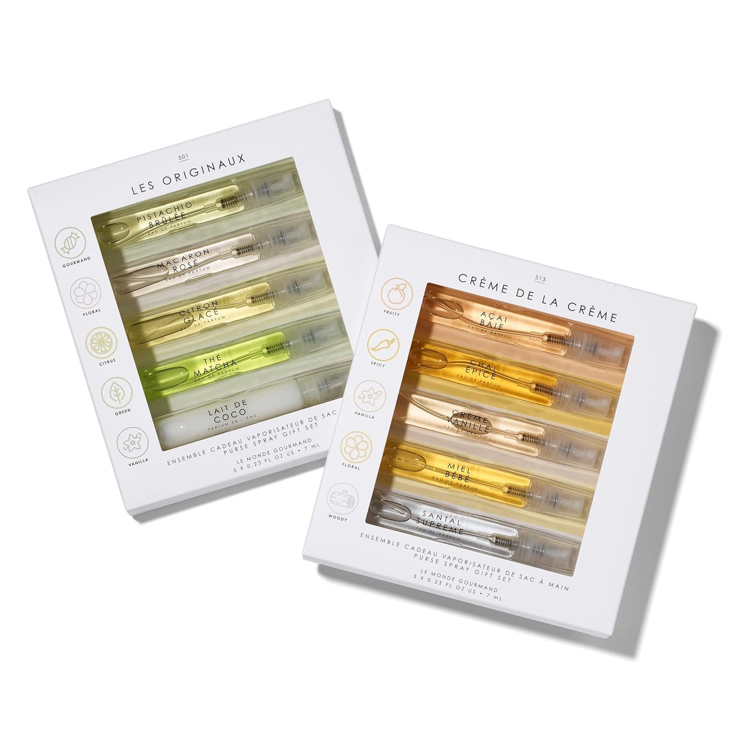 Le Monde Gourmand Parfum de Voyage 10 Piece Purse Spray Discovery Set - 0.23 fl oz (6.8 ml) Each Sample Fragrance