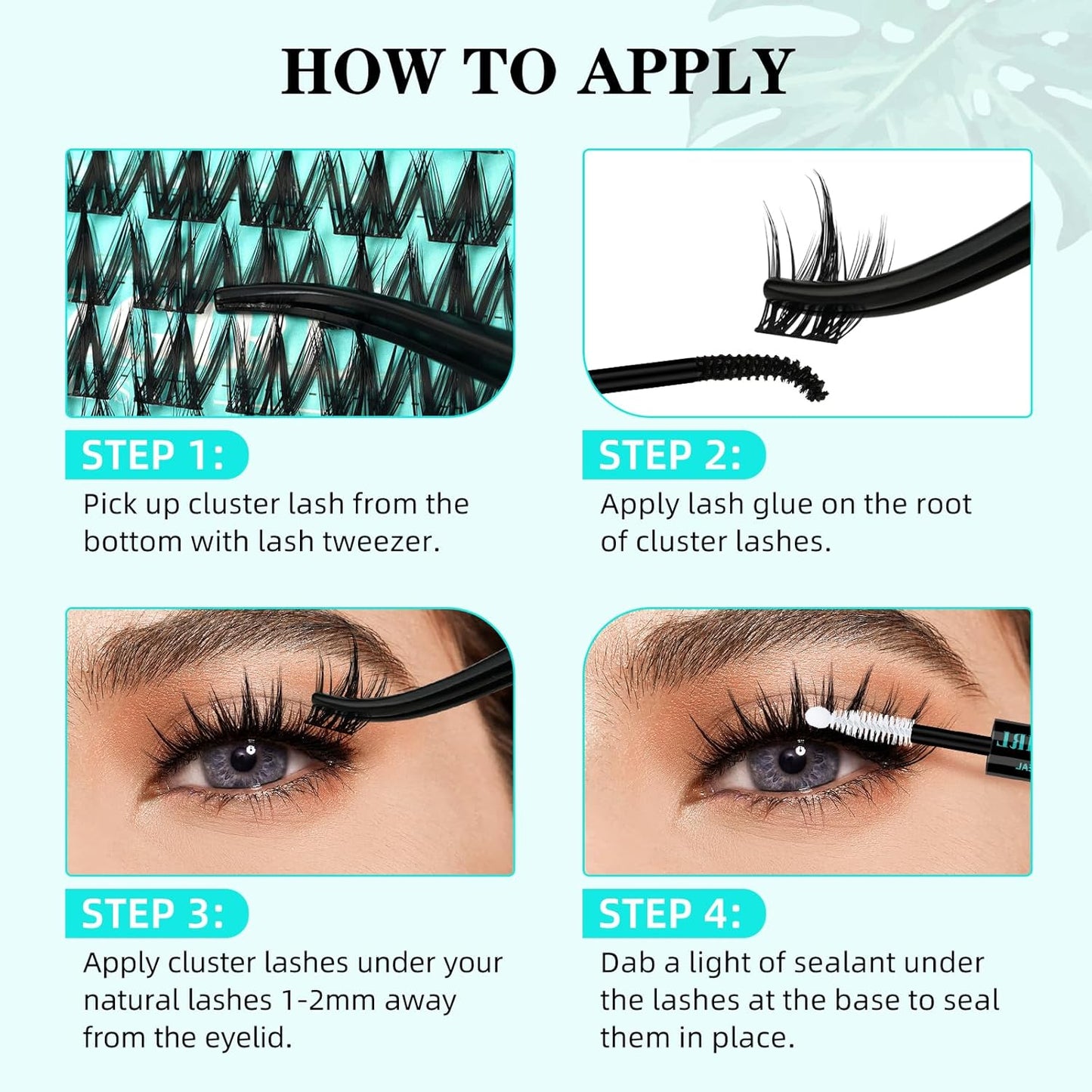 Lash Clusters Manga 140Pcs Eyelash Cluster Wet Look Ultra-Thin Lash Band Eyelashes Extensions Spiky Anime Wide Span Lashes(Puppy,C-16mm)