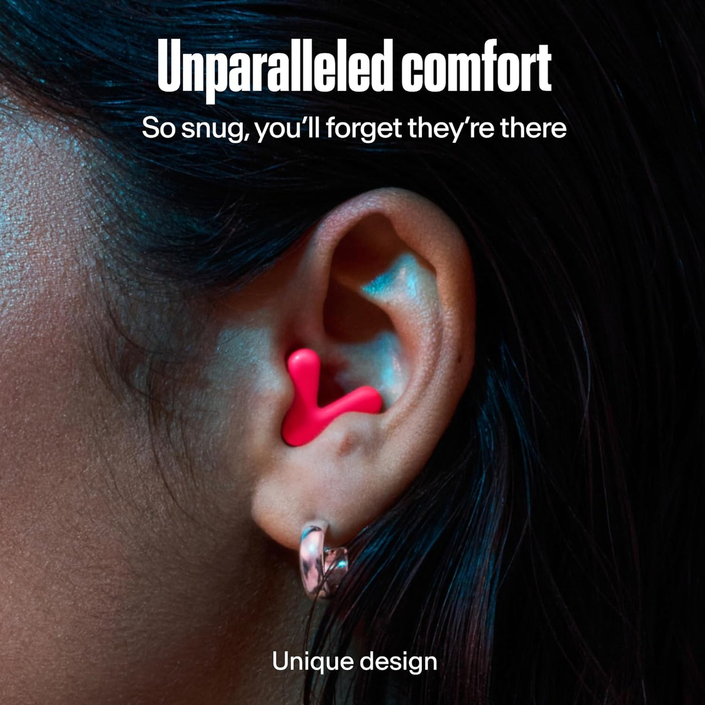 Alpine Tune Earplugs, Concert Ear Plugs for Noise Reduction, High Fidelity Music Quality, 19dB Hearing Protection with Crystal Clear Sound, Incl. 4 Sizes, Parties, Raves, Festivals & Clubs, Neon Pink