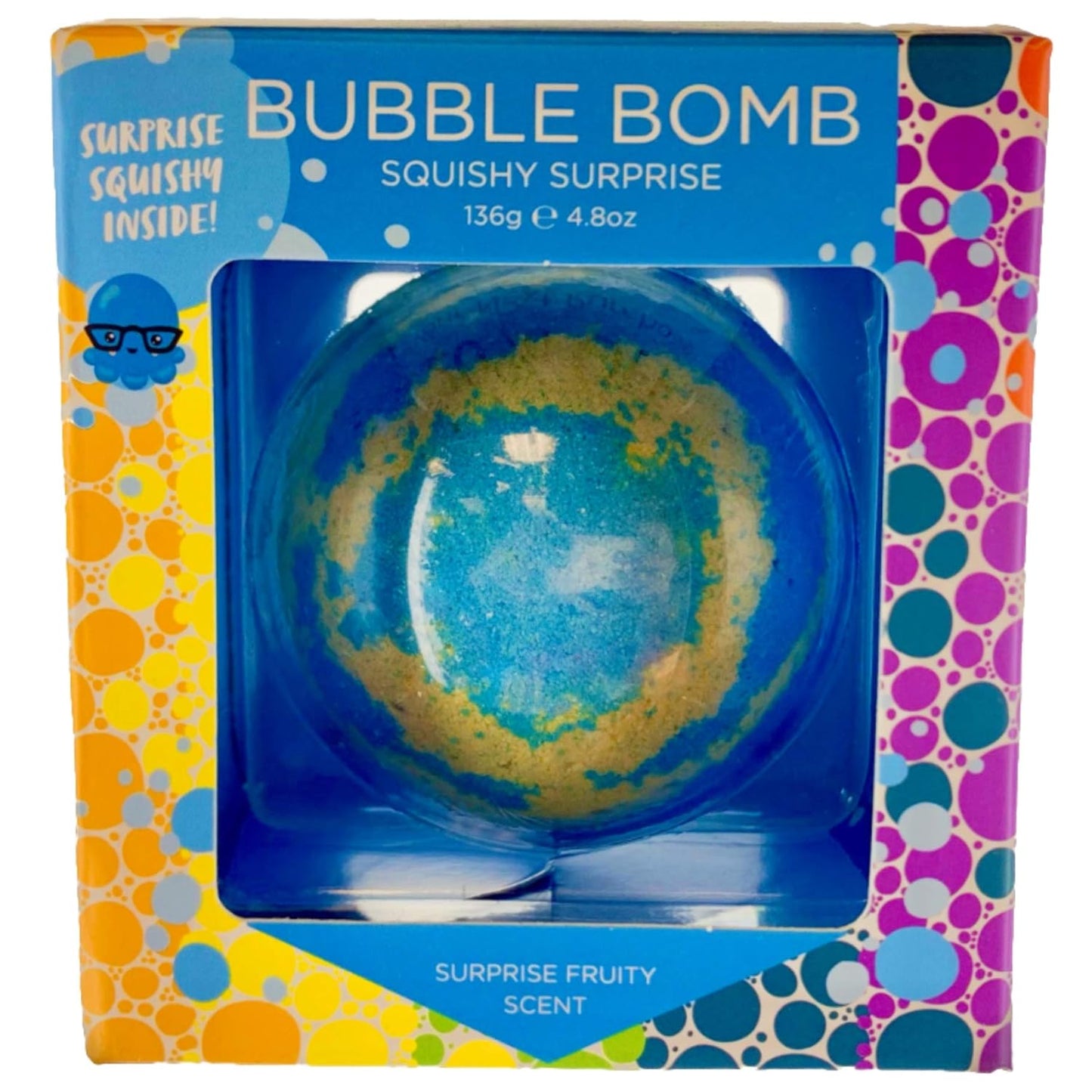 Squishy Bubble Bath Bomb for Kids with Surprise Toy Inside by Two Sisters Spa. Large 99% Natural Fizzy. Moisturizes Dry Sensitive Skin. Releases Color, Scent, and Fizz.