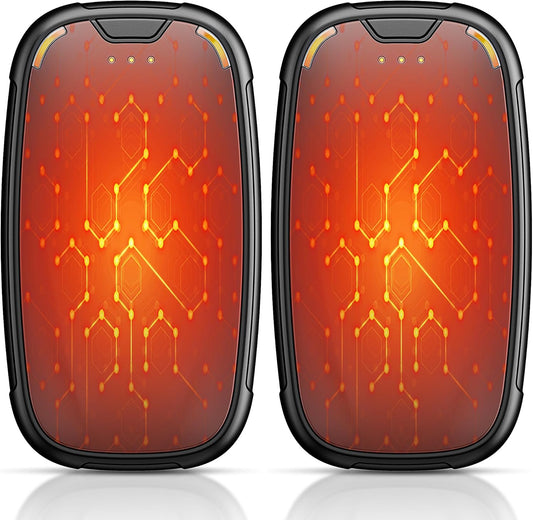 Hand Warmers Rechargeable 2 Pack, Rechargeable Hand Warmer, Pocket Portable Electric Hand Warmer, Reusable Handwarmers, A Winter Christmas Hand-Warming Gift for Work, Camping, Golf, and Hunting