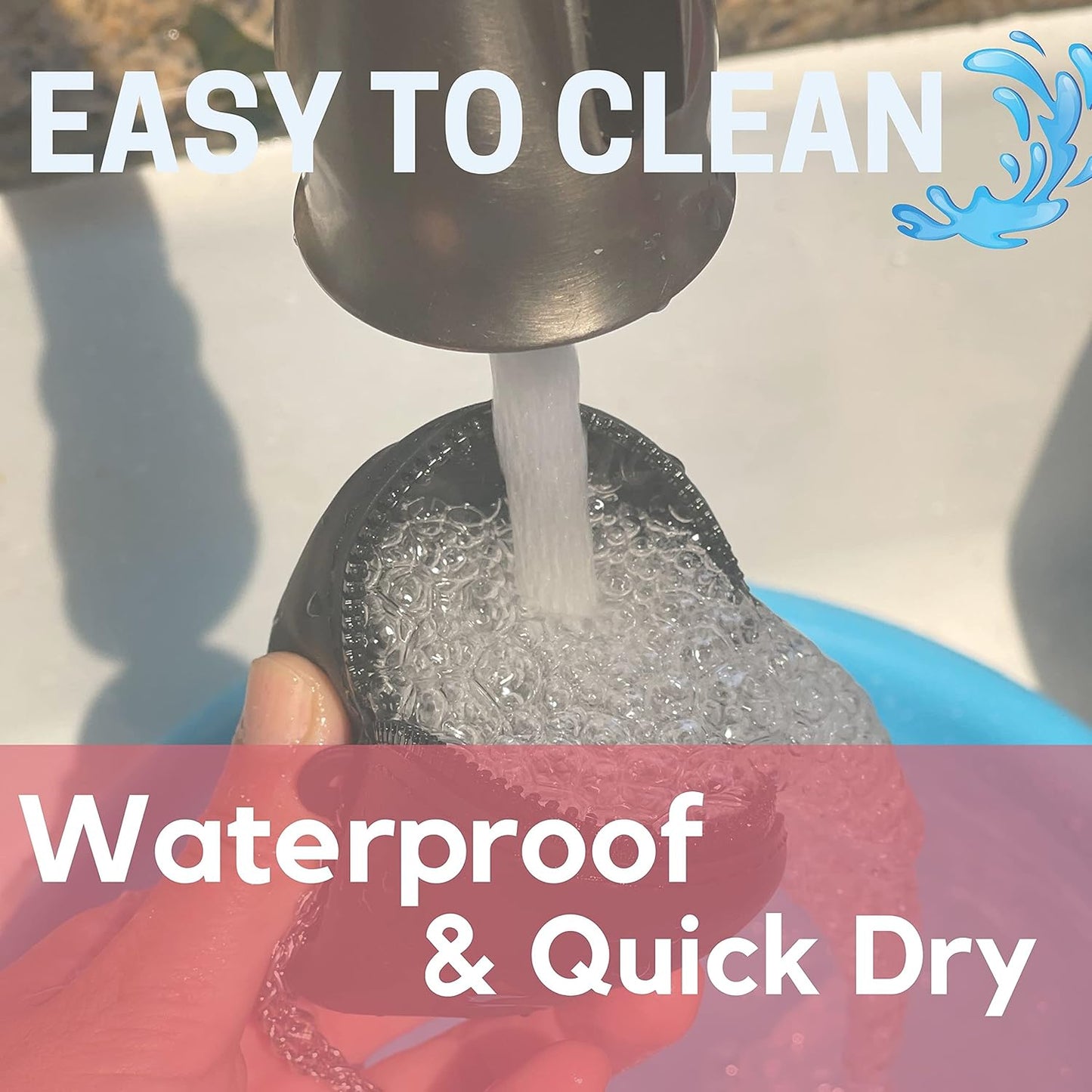 Menstrual Period Cup Case Storage Bag | Rose Design + Silicon Material | Easy to Carry, Clean, and Daily Use + Metal Chain + Reusable Zero Waste Period (Black)