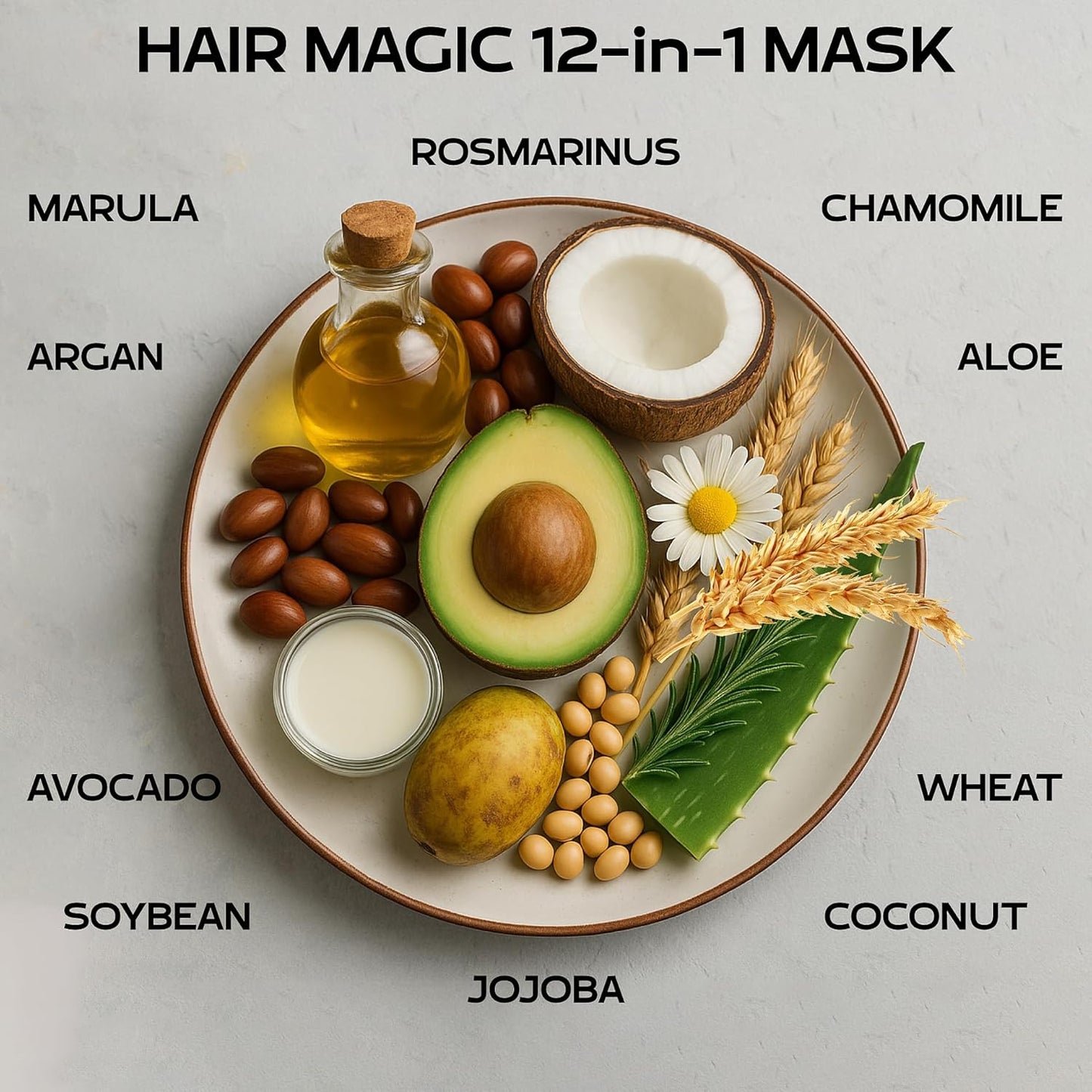 Keratin Hair Mask for Dry, Damaged or Long Hair - Deep Conditioner Masque with Protein, Coconut, Jojoba & Avocado Oil – Collagen Treatment for Hair Growth & Hydration, Split Ends Repair, Color-Safe