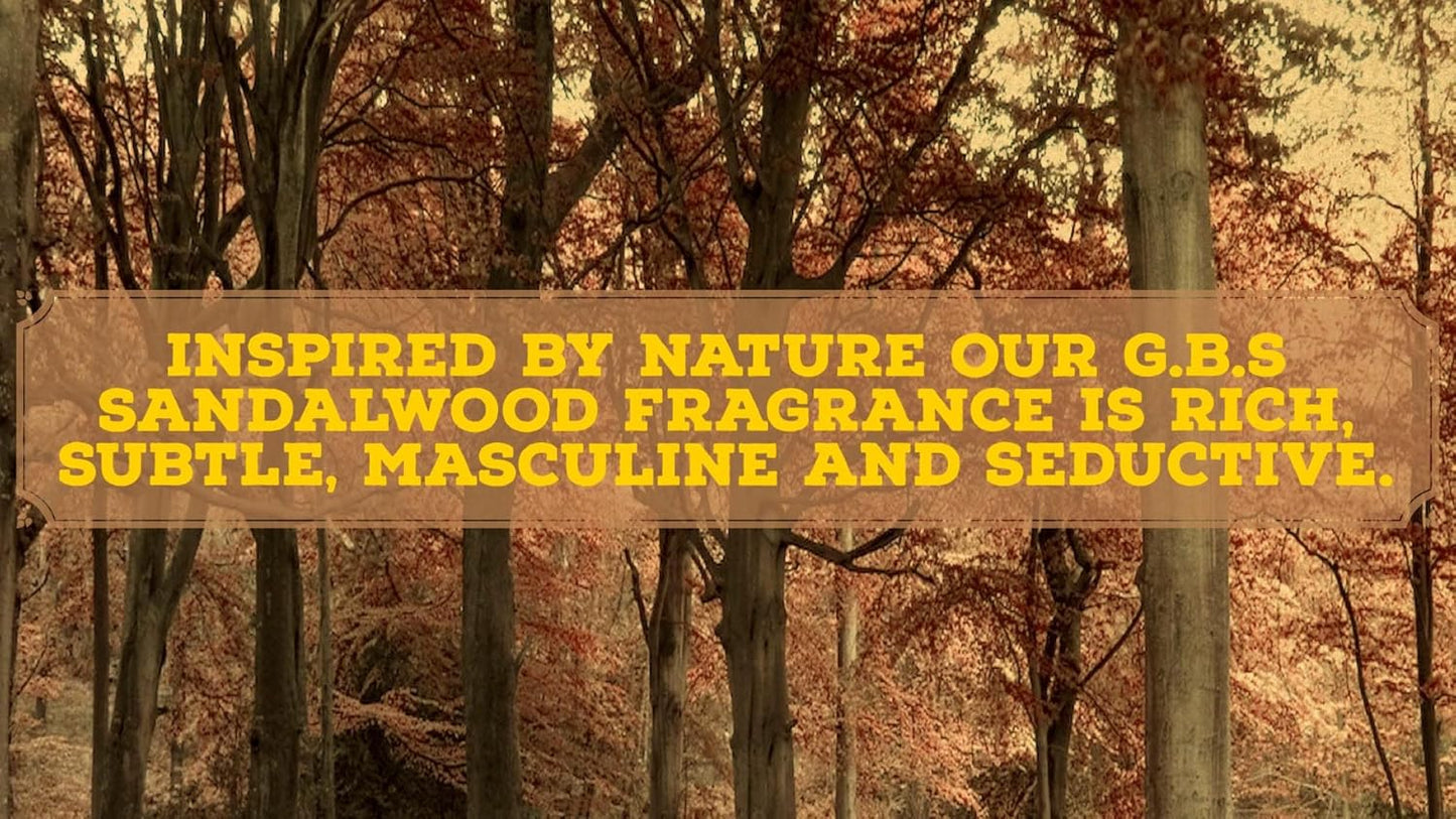 G.B.S 97% All Natural Shave Soap Set for Men, Cedar & Pine, Sandalwood, Bay Rum, Pack of 3