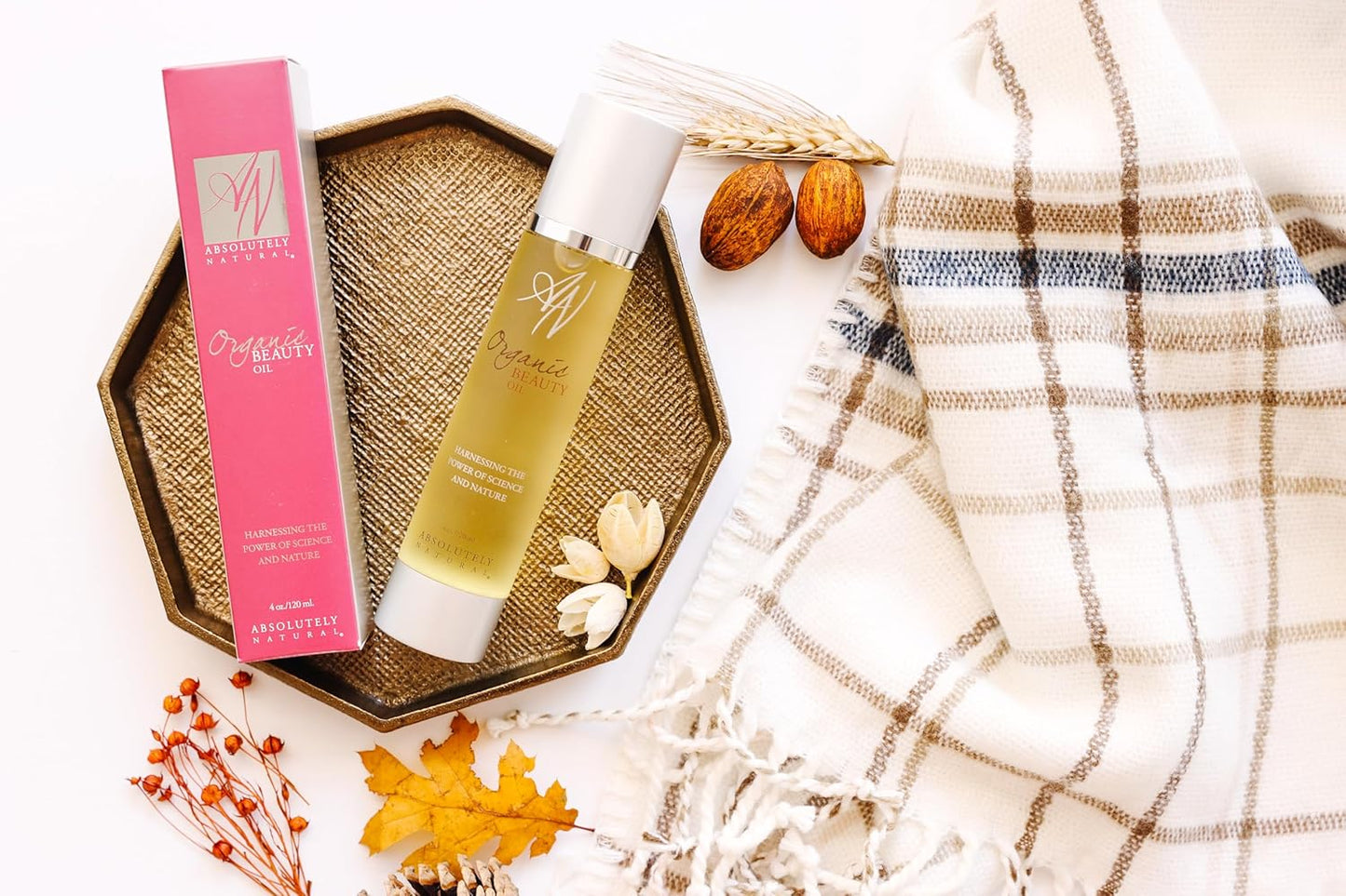 Organic Beauty Oil 4oz with Vitamin E, Olive and Rosehips Oils, Made in USA