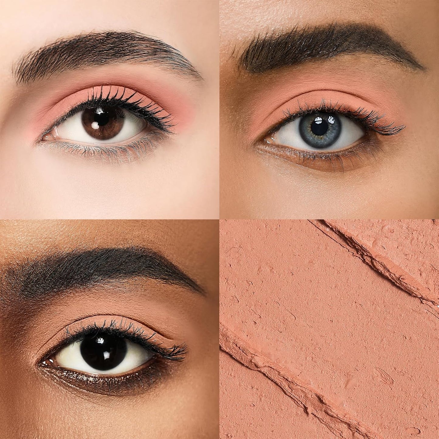 Longwear Cream Eye Shadow Sticks(38 Matte Dainty Caramel), Smudge-Proof, Waterproof Eyeshadow,Silky Formula Glitter With Makeup Brush,Nude Eyeshadow Stick