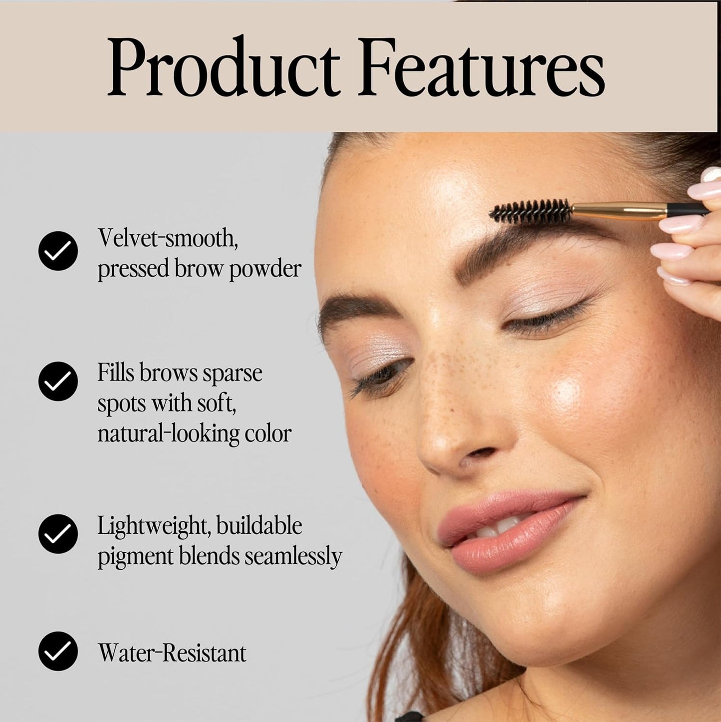 bdb Eyebrow Powder - Long-Lasting, Fuller & Fluffier Brows, Lightweight, Soft & Natural, Light Brown, 2-Pack