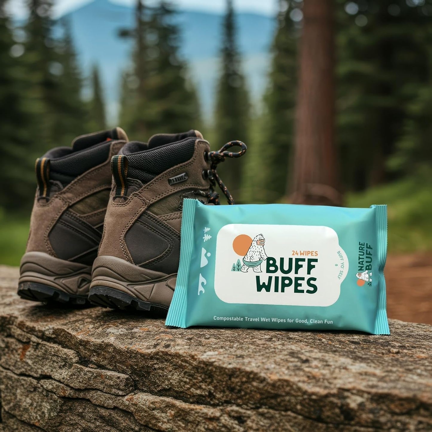 Multi-Use Wet Wipes for Babies & Adults - 99.7% Pure, Plastic-free, Biodegradable & Unscented Body Wipes - 24 Wipes Per Pack (Total 288 Wipes)