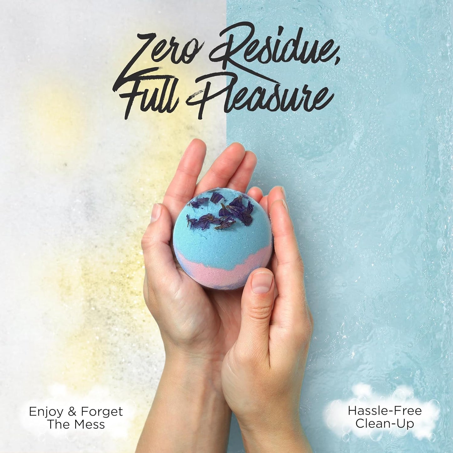 EvolutionUSA Inspire Bath Bombs for Women, 12 Gorgerous Flower Bath Bombs Topped with Dried Flowers, Luxurious Mother's Day Gift Set, Brithday Gift, Easter Gift or for Creating Lush Self Care Moment