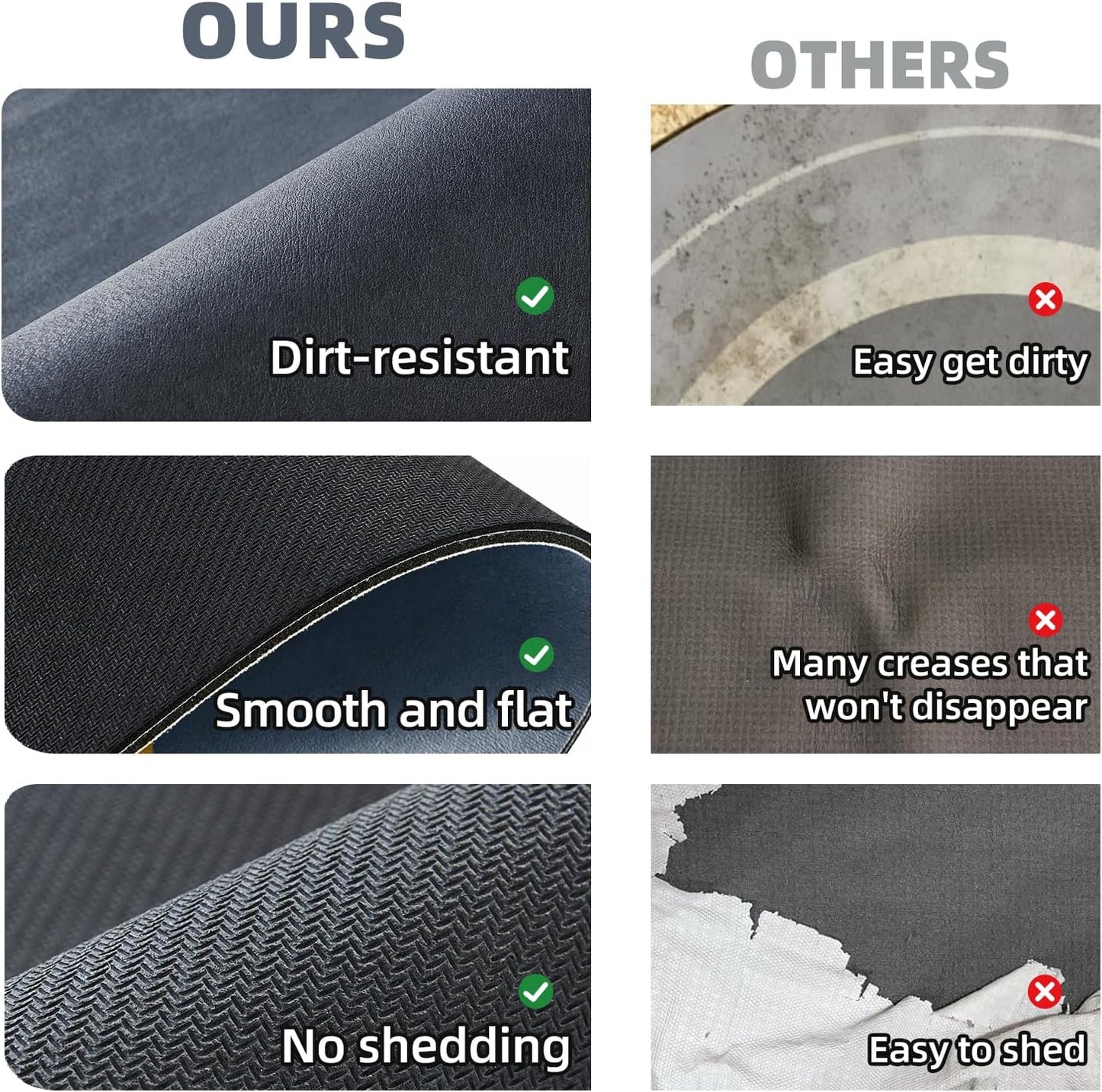 Bath Mat, Bathroom Rugs Non Slip Washable Thin Absorbent Quick Dry Bath Mat Fits Under Door Bathroom Floor Mat Perfect for Bath, Shower, or Sink 36"x60" Navy Blue