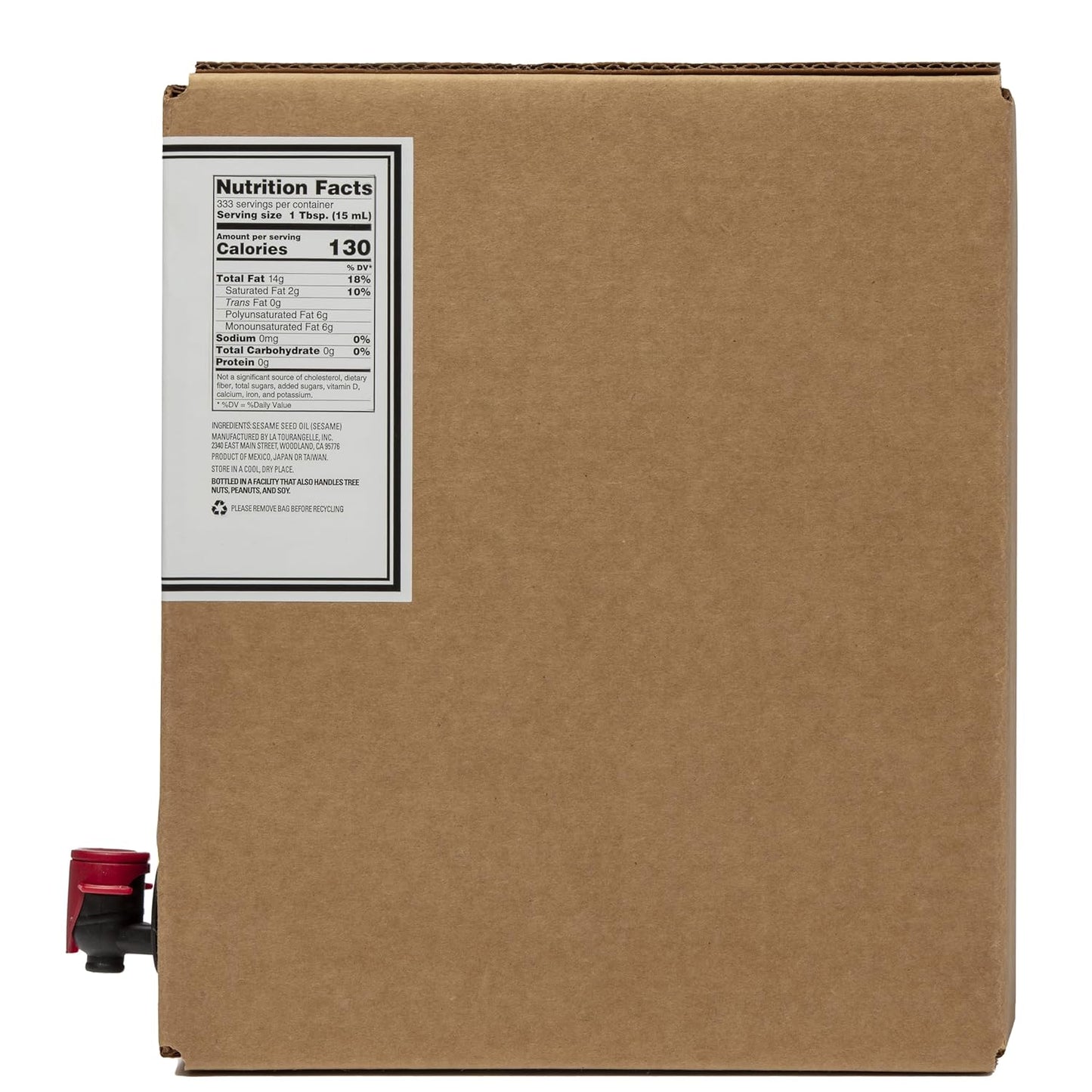 La Tourangelle, Toasted Sesame Oil, Great for Cooking, Add to Noodles, Stir-Fry, Vegetables, Vinaigrettes, and Marinades, 169 fl oz