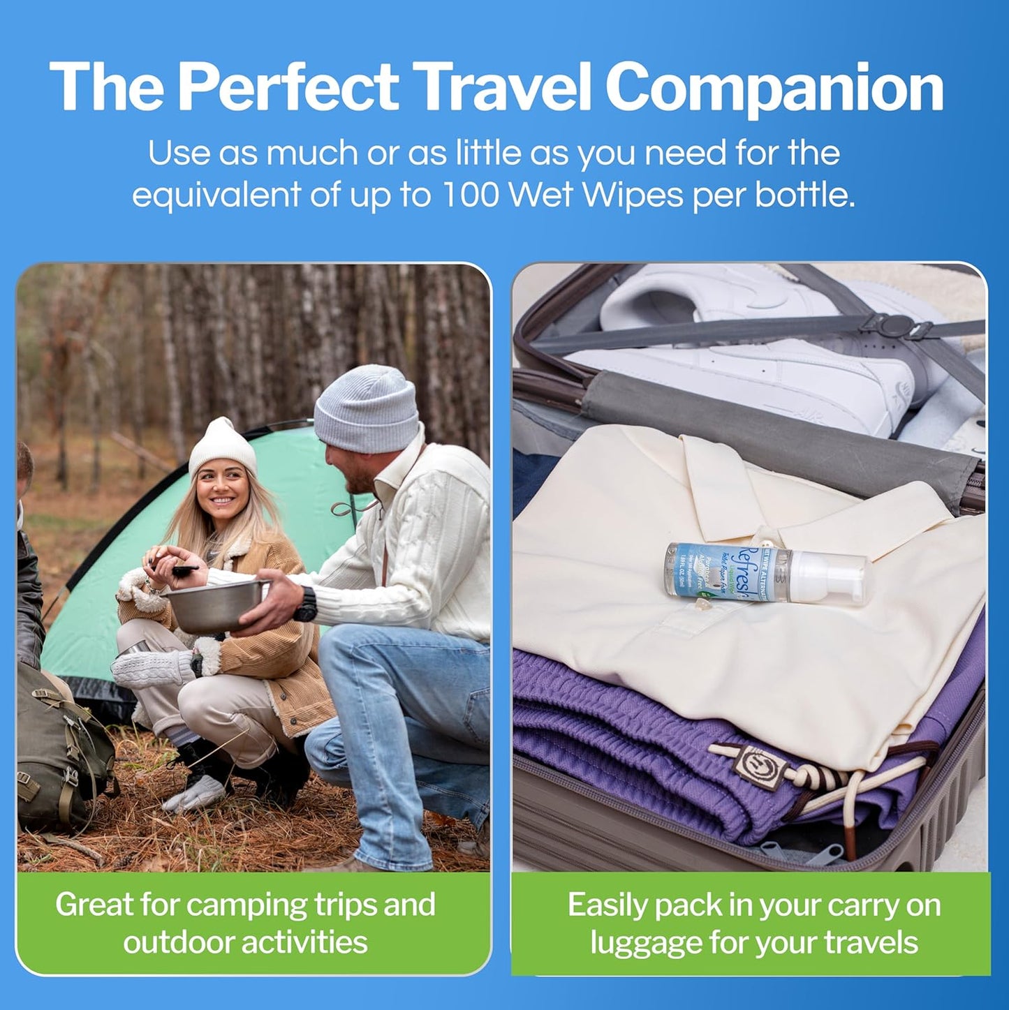 Refresh Liquid Wipe: Toilet Paper Spray. Eco-Friendly Wet Wipe Alternative. Cleanses and Soothes with Witch Hazel and Aloe. Plumbing and Septic Safe. 2 Fl Oz (3 Pack).…