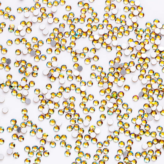 1440Pcs Dawn Light Crystal Rhinestones,Glass Flatback Rhinestones Mini Gemstones for Nail Face Makeup Art Crafts Clothes Decoration-(SS4,1.6mm,Dawn Light)