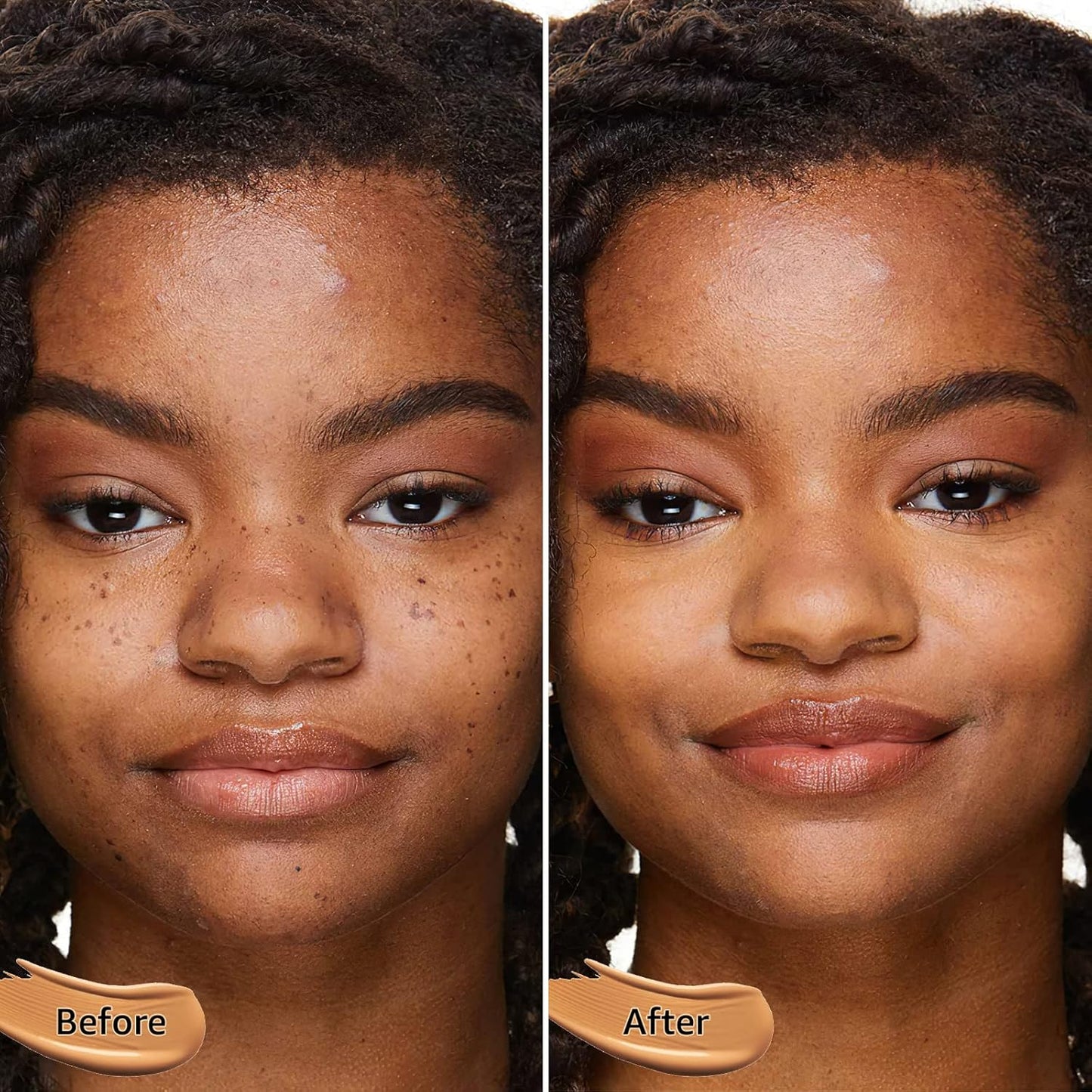 Air Cushion CC Cream - Moisturizing BB Cream Foundation, Long-Lasting Waterproof New Mushroom Head Cushion Foundation Concealer for Even Skin Tone (Dark Brown, 1 PCS)