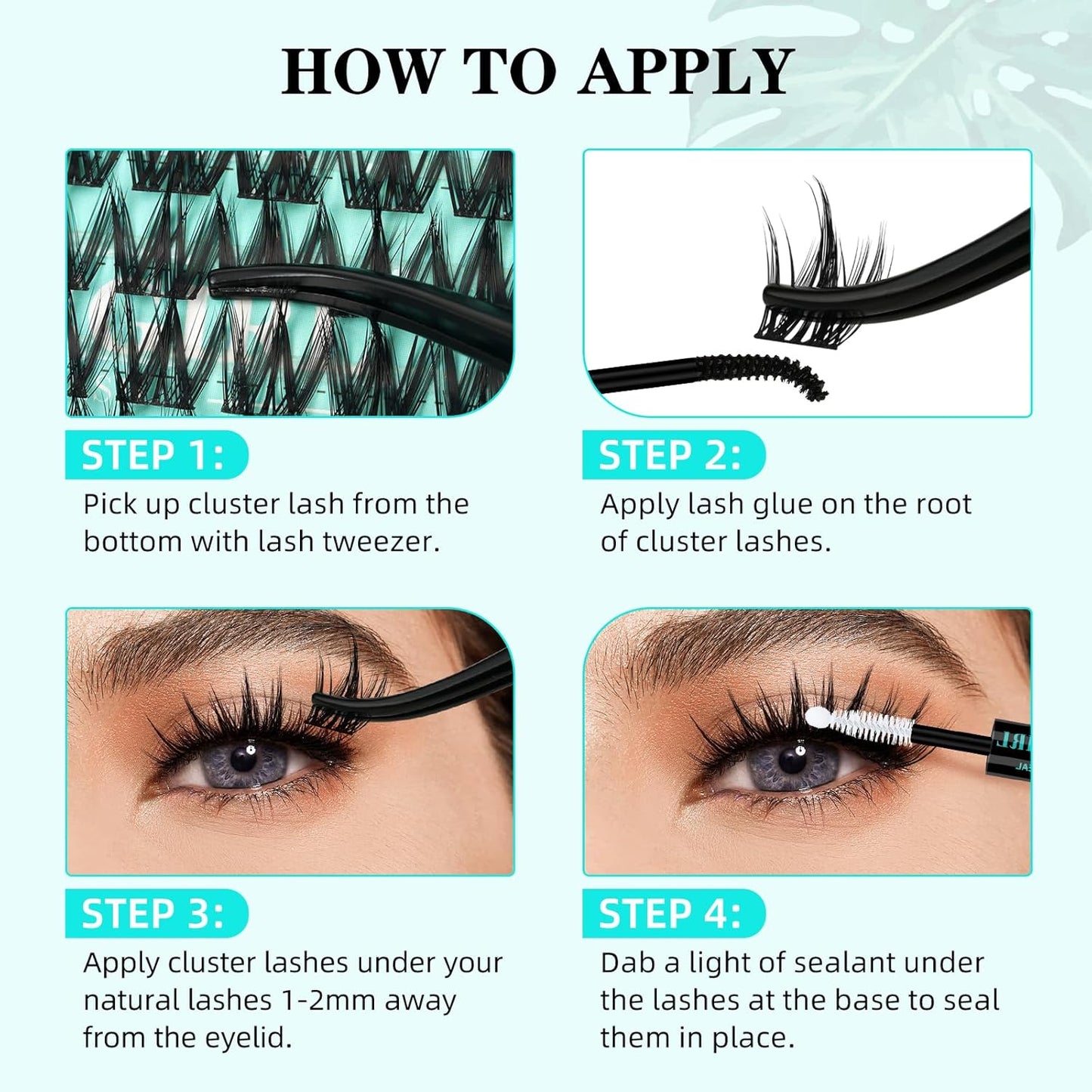 Lash Clusters Kit 140pcs Manga Lash Extension Kit Anime Cluster Lashes Natural Look with Waterproof Lash Bond and Seal, Lash Tweezer with Wet Look Ultra-Thin Band Anime Lashes(Puppy-Kit,C-10-18mm)