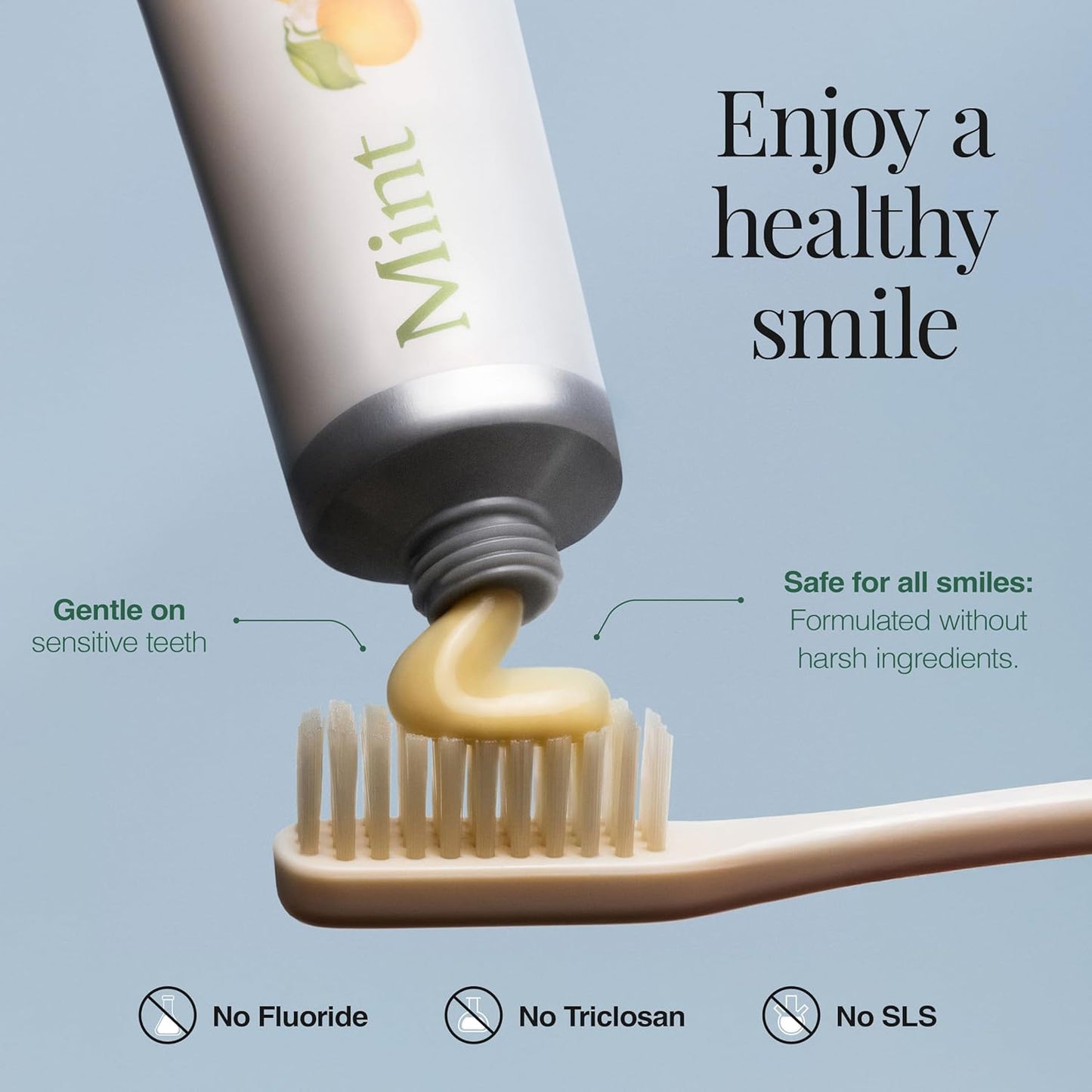 Revitin Toothpaste | Fluoride-Free Prebiotic Mint Tooth Gel | No SLS, Gluten Free, Dye Free, GMO Free, No Sweeteners | Non-Toxic, Kid Approved