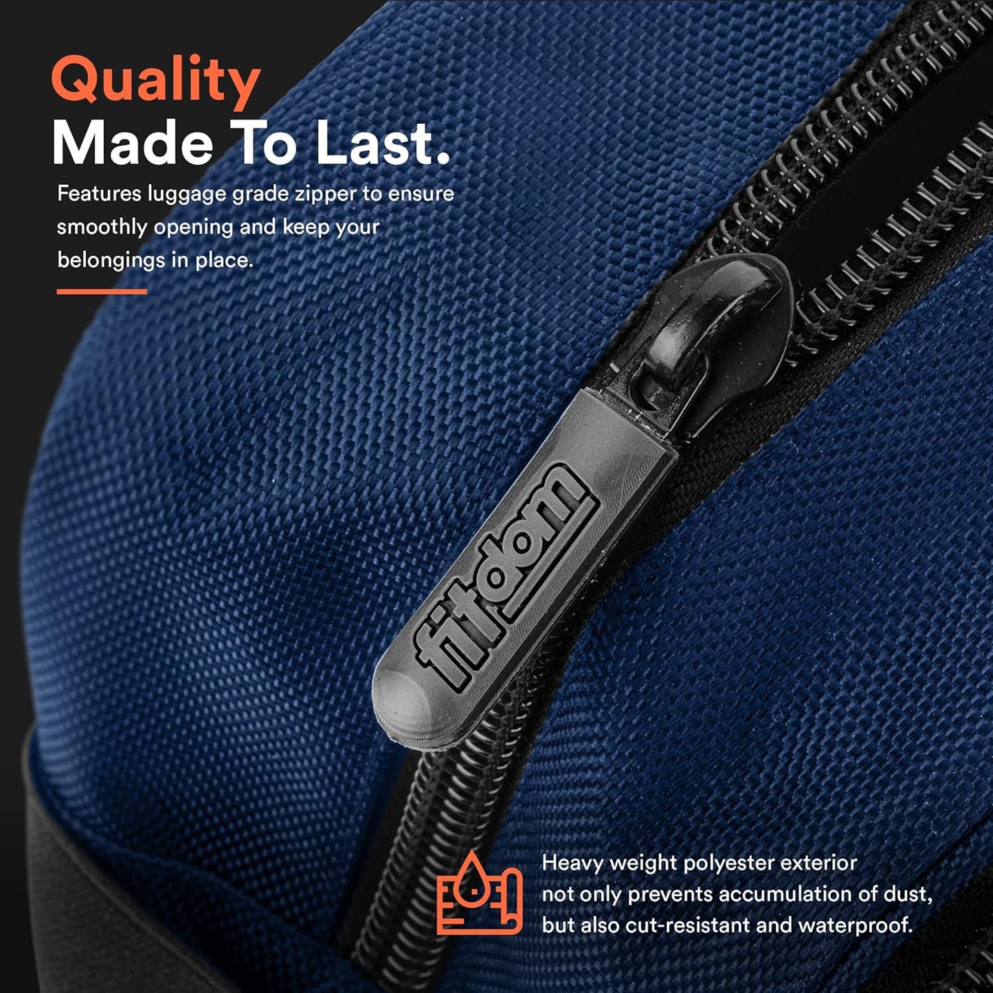 Fitdom Tactical Toiletry Bag Dopp Kit Case For Men. Perfect For Travel & Storage. Fits Large & Small Cosmetic Makeup, Clipper, Toothbrush, Shower, Shaving & Grooming Care. Best Overnight Organizer