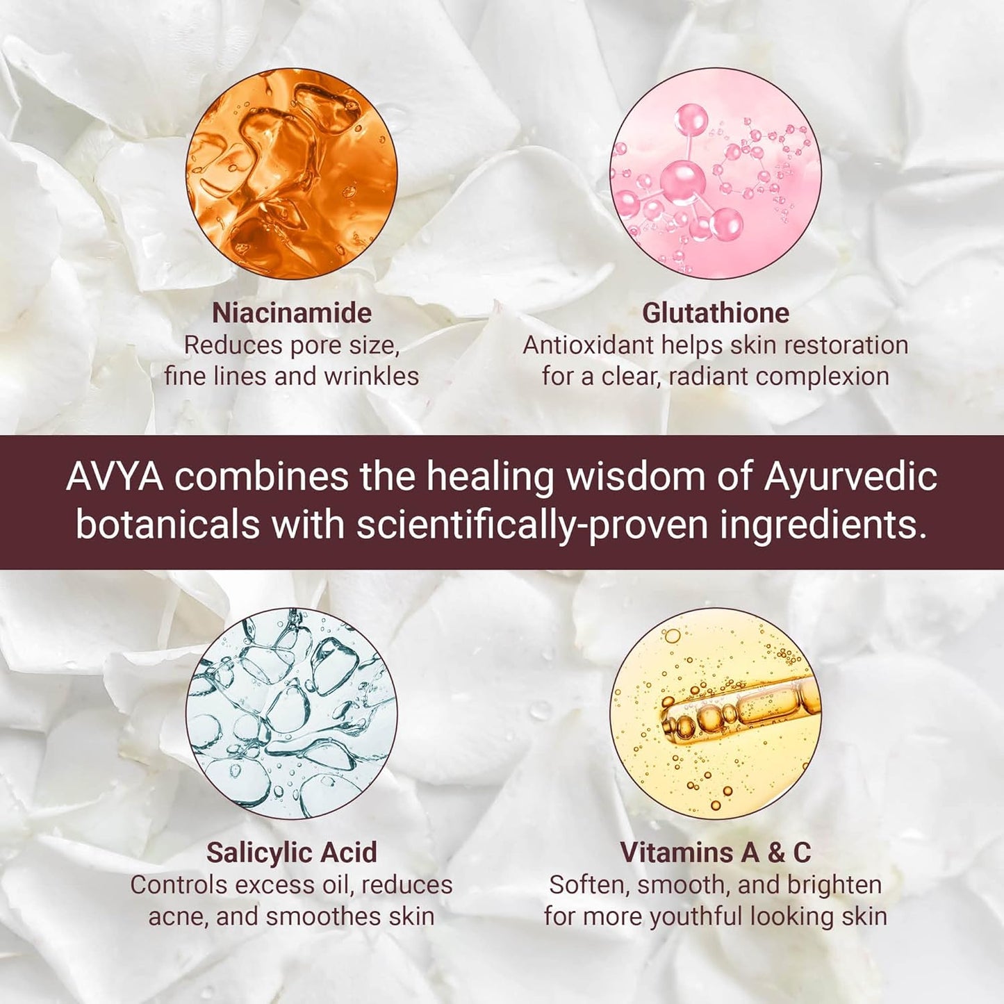 AVYA Anti-Aging Power Serum - Hyaluronic Acid Face Serum Plumps and Brightens Skin/Travel Size Retinol Treatment Reduces Fine Lines and Boosts Collagen for Smoother Skin / 0.34oz (10ml)