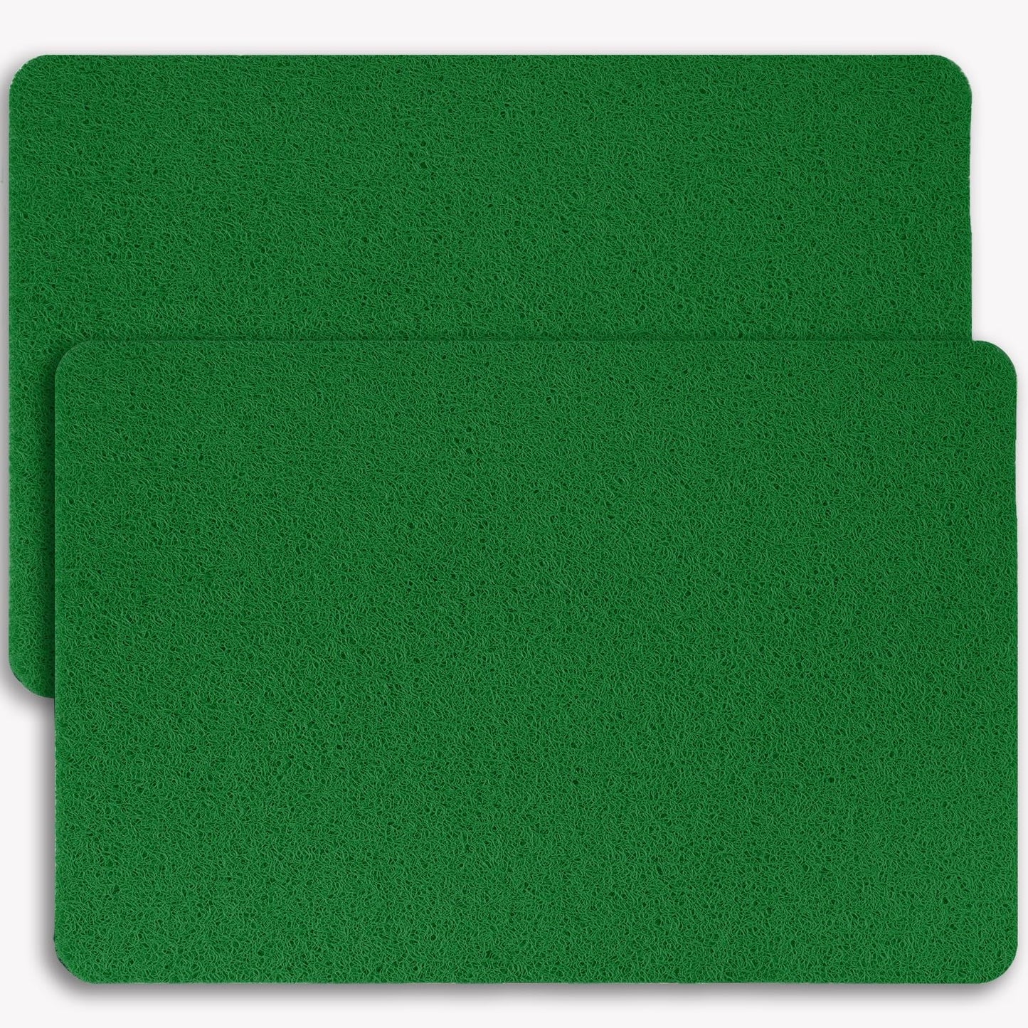 Non-Slip Bathtub Mat, 2 Pack Anti Slip Shower Mat, Fast Drying Bathtub Mats, Foot Scrubber Mat, Anti Slip Mat for Tub, Floor, Bathroom, Kitchen, Home, Hotel (Dark Green 24"×16"+24"×16")