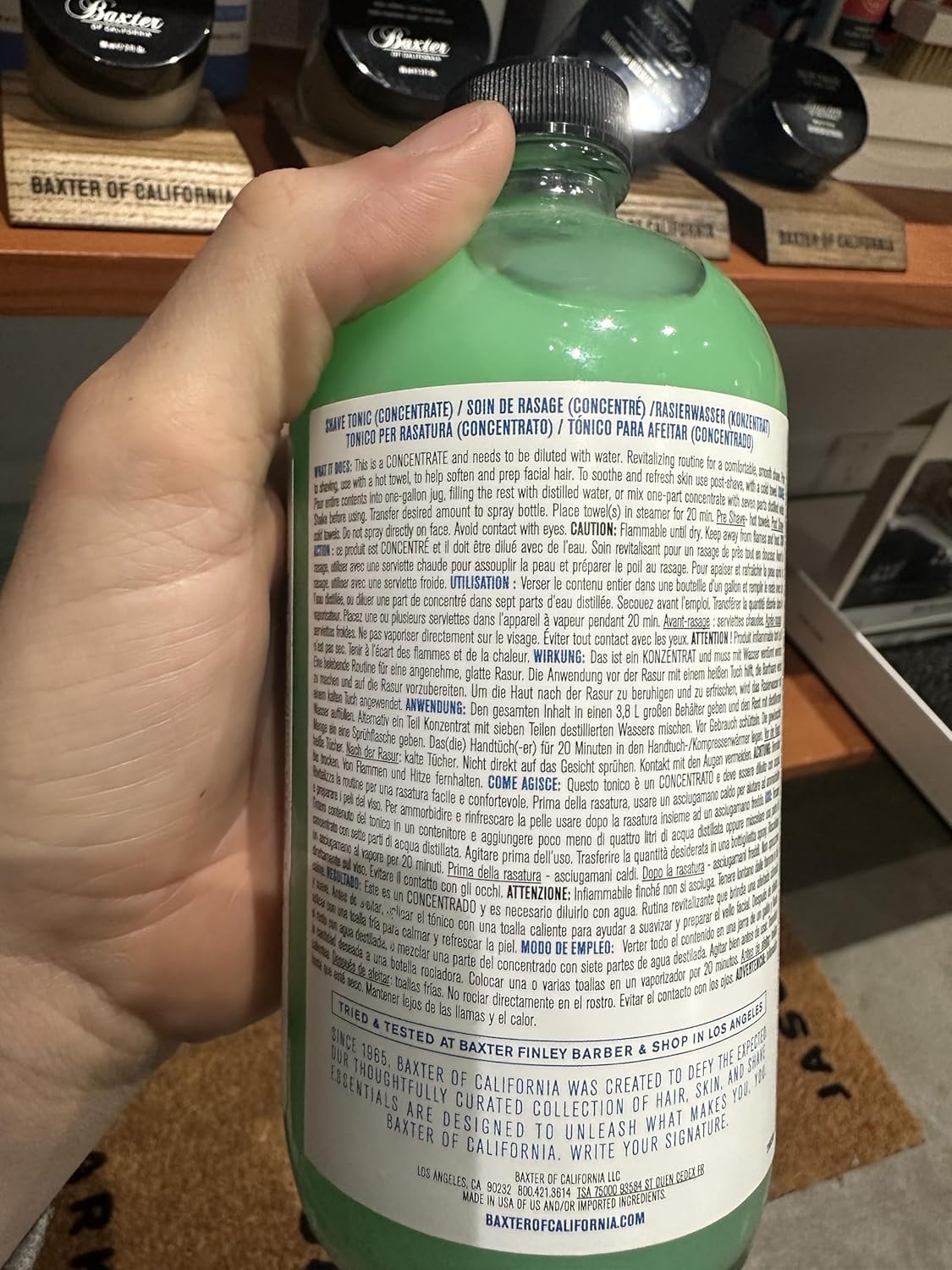 Baxter of California Shave Tonic For Men | Non-Drying | Hydrate & Strengthen | Aloe Extract and Eucalyptus | 4 fl oz.