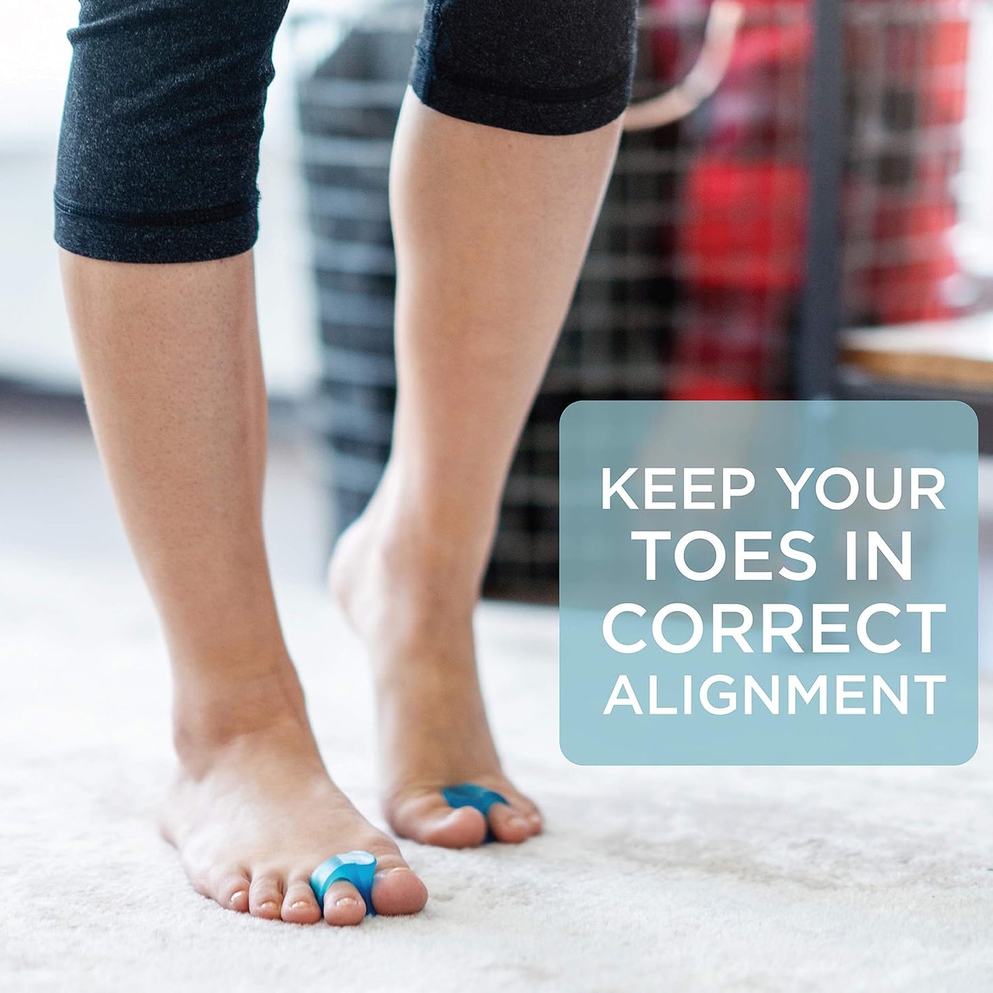 Mind Bodhi Single-Loop Toe Separators 4-Pack: Correcting Bunions and Restoring Toes to Their Original Shape - For Men and Women - Toe Spacers Bunion Corrector - Pink