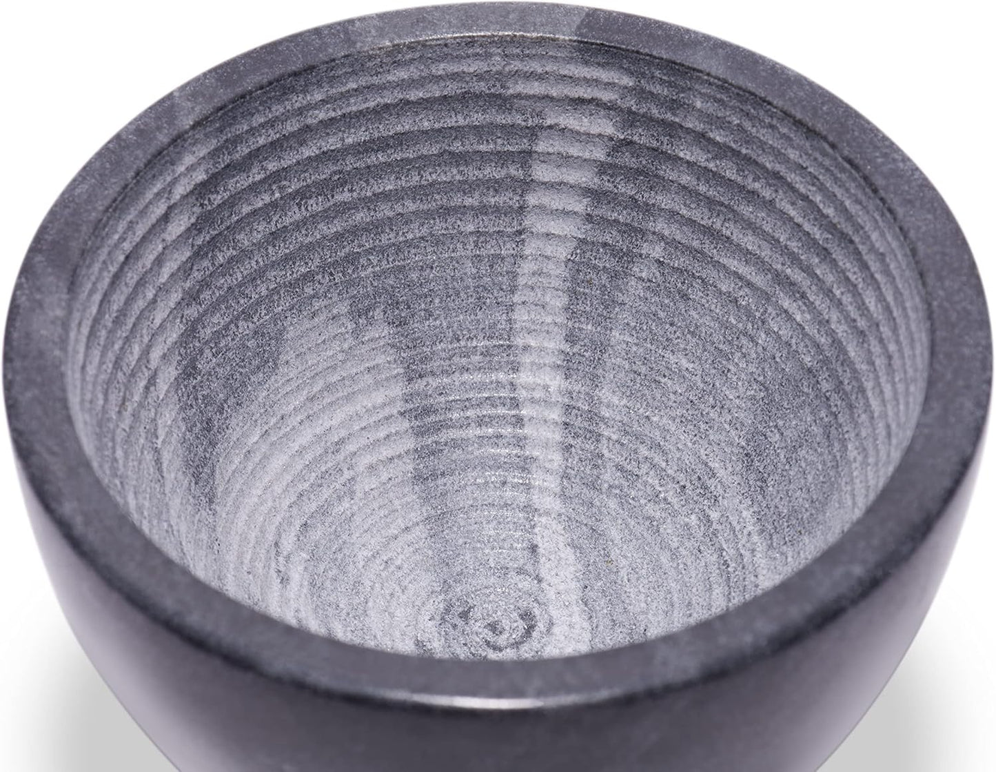 Beau Brummell The Original Marble Shaving Soap Bowl Handmade from 100% Natural Marble with Interior Grooves for Maximum Lather | Heat Retaining Stone Provides a Luxurious Hot Shave Experience