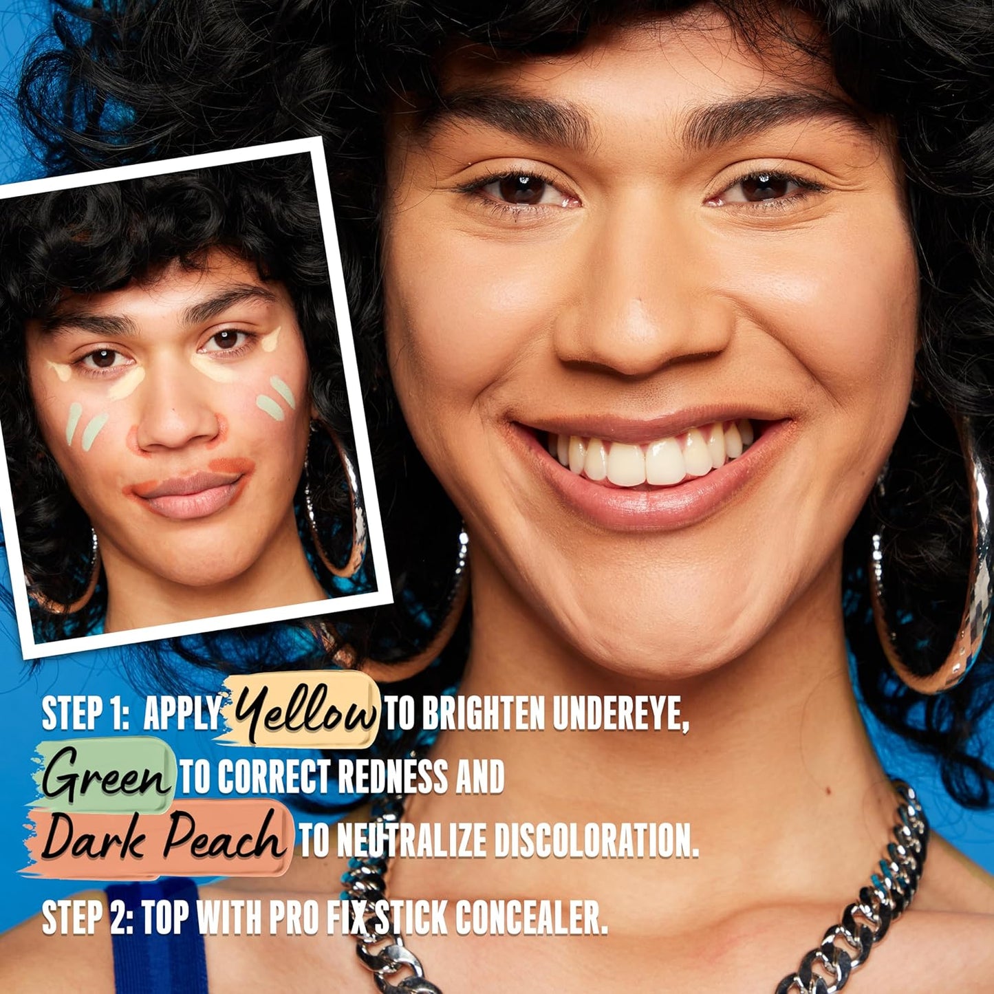 NYX PROFESSIONAL MAKEUP Pro Fix Stick Correcting Concealer, Buildable Medium Coverage Concealer Stick - Dark Peach