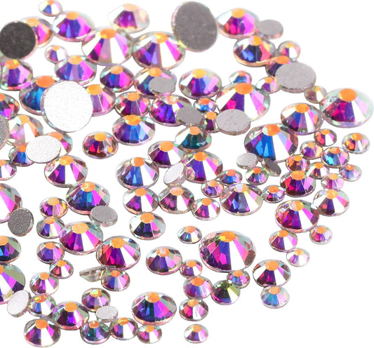 3456pcs Flatback Rhinestones Glass Charms Diamantes Gems Stones for Nail Art 6 Size ss4~ss12 Crystal AB