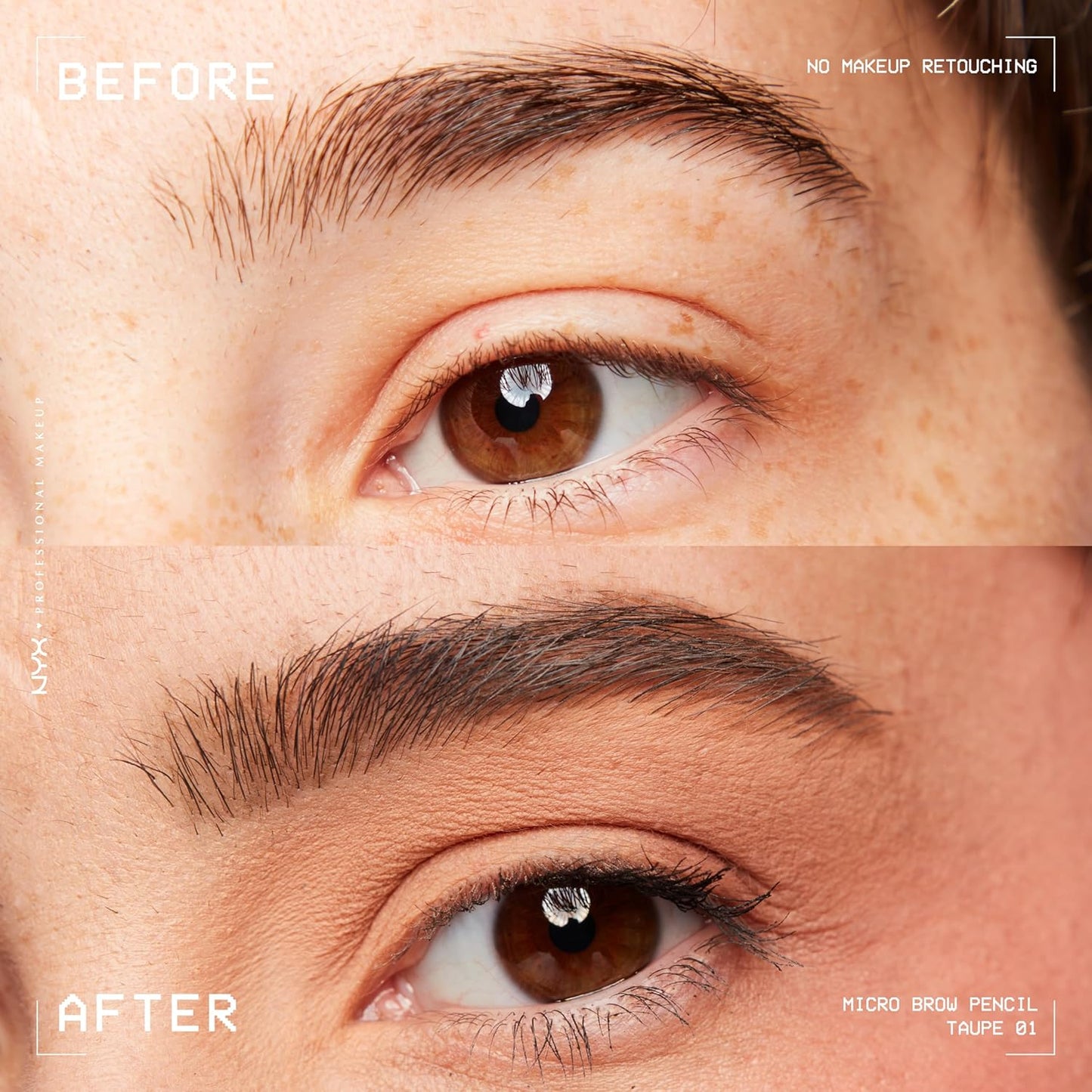 NYX PROFESSIONAL MAKEUP Micro Brow Pencil, Precise Eyebrow Pencil - Taupe