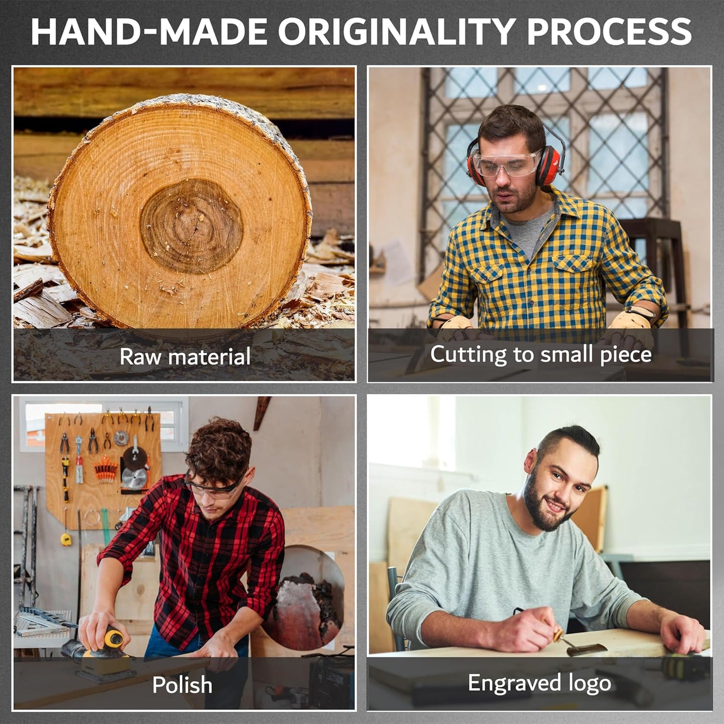 Beard Comb for Men, Natural Sandalwood Dual Action Fine Tooth Comb, Handmade Premium Wood, Fine and Coarse Teeth, Perfect for Balms and Oils