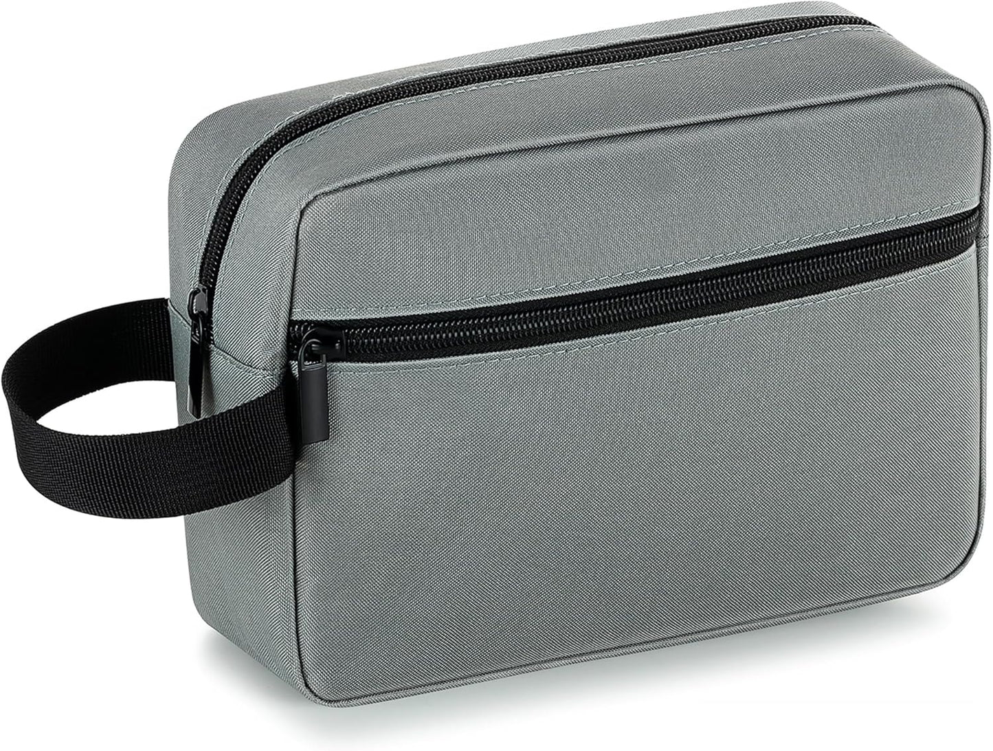 Elviros Travel Toiletry Bag for Women and Men, Lightweight Makeup Bag Hanging Dopp Kit with Shaving Compartment Cosmetic Organizer Small Tool Bag Travel Essentials, Dark Grey