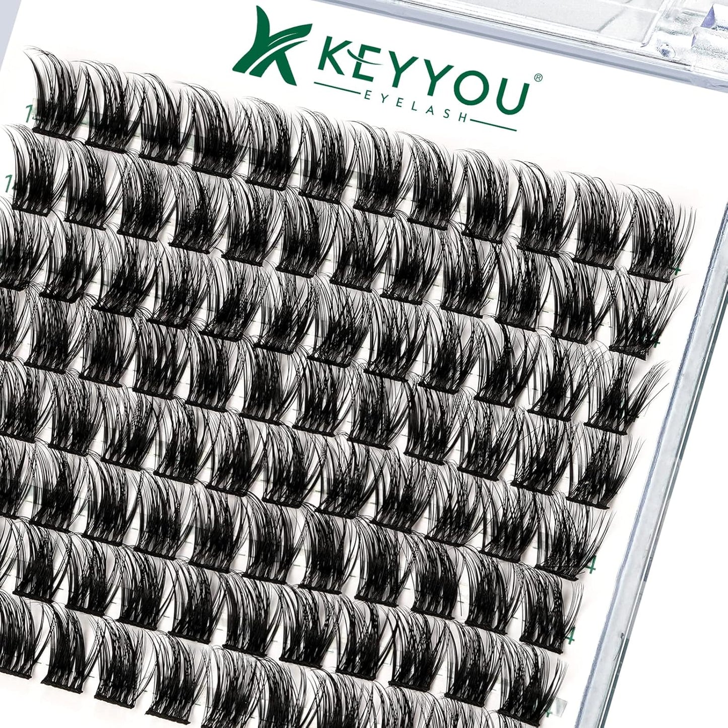 Lash Clusters 96pcs Individual Lashes Y08 D Curl 8-18MIX Cluster Lashes KEYYOU Volume Wispy Lash Extension Soft&Comfortable Easy DIY at Home(Y08 D-8-18MIX)