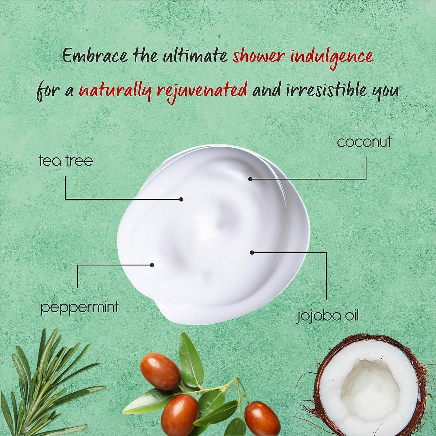 AnatoliaDaphne Tea Tree Body Wash and Shower Gel with Vitamin E for Jock Itch, Eczema, Ringworm, Body Odor, Body Wash Women & Men with Added Body Oils,LARGE 20.2 FL Oz Bottle (Tea Tree, Pack of 2)